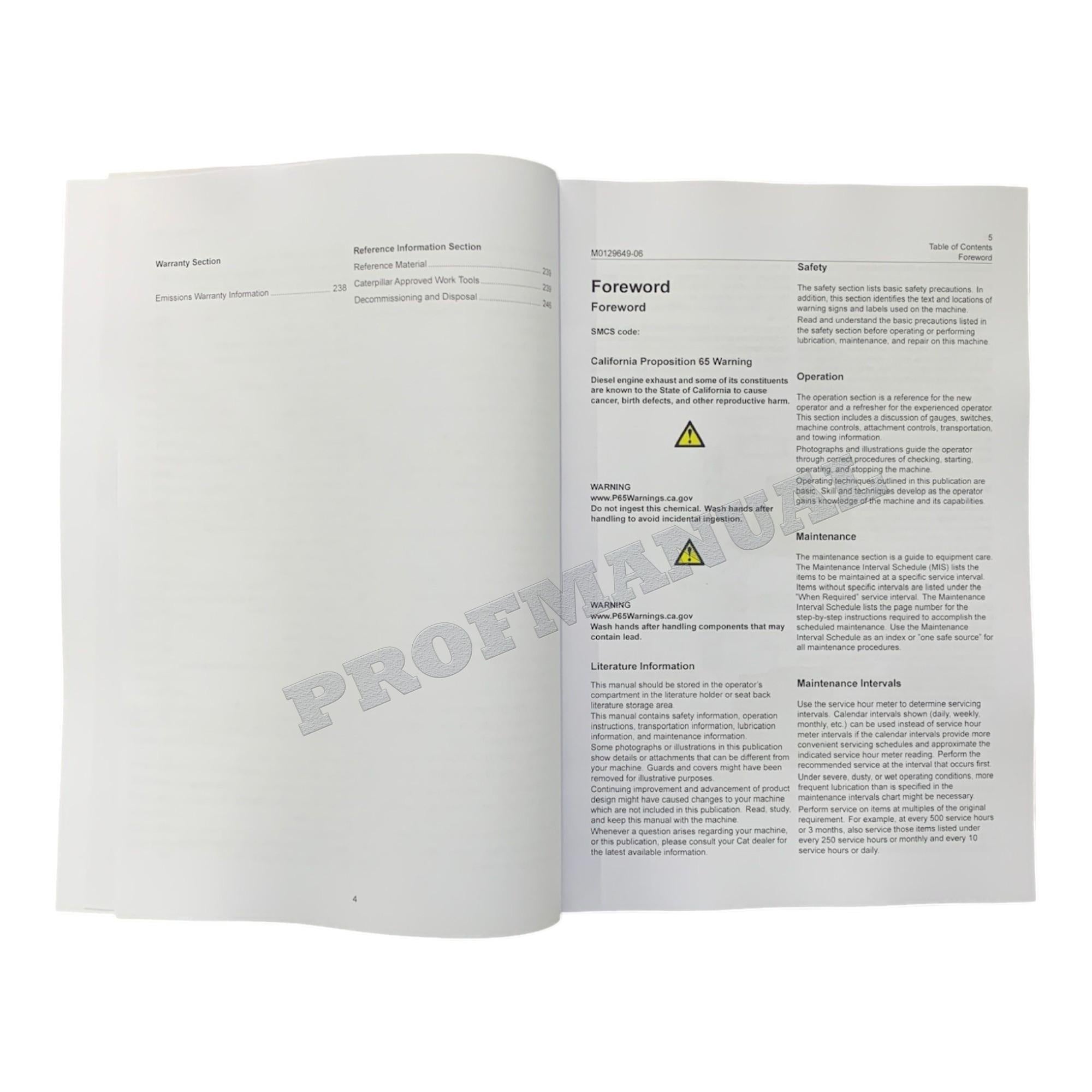 Manual de mantenimiento del operador de cargadoras compactas de cadenas Caterpillar 255 y 265 CTL
