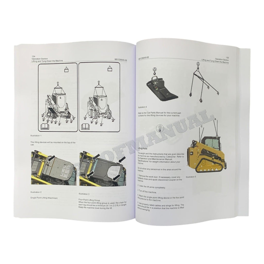 Manual de mantenimiento del operador de cargadoras compactas de cadenas Caterpillar 255 y 265 CTL