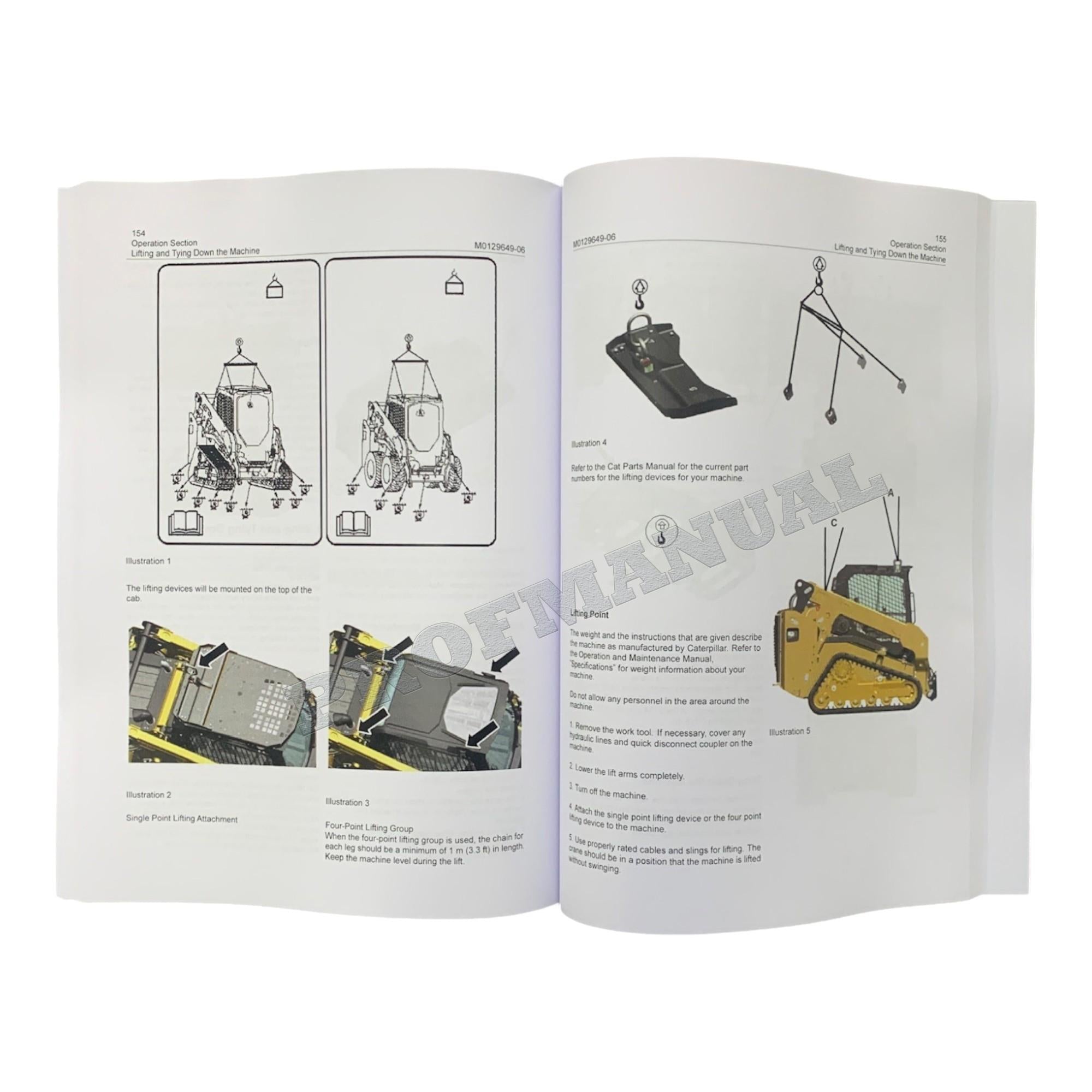 Manual de mantenimiento del operador de cargadoras compactas de cadenas Caterpillar 255 y 265 CTL