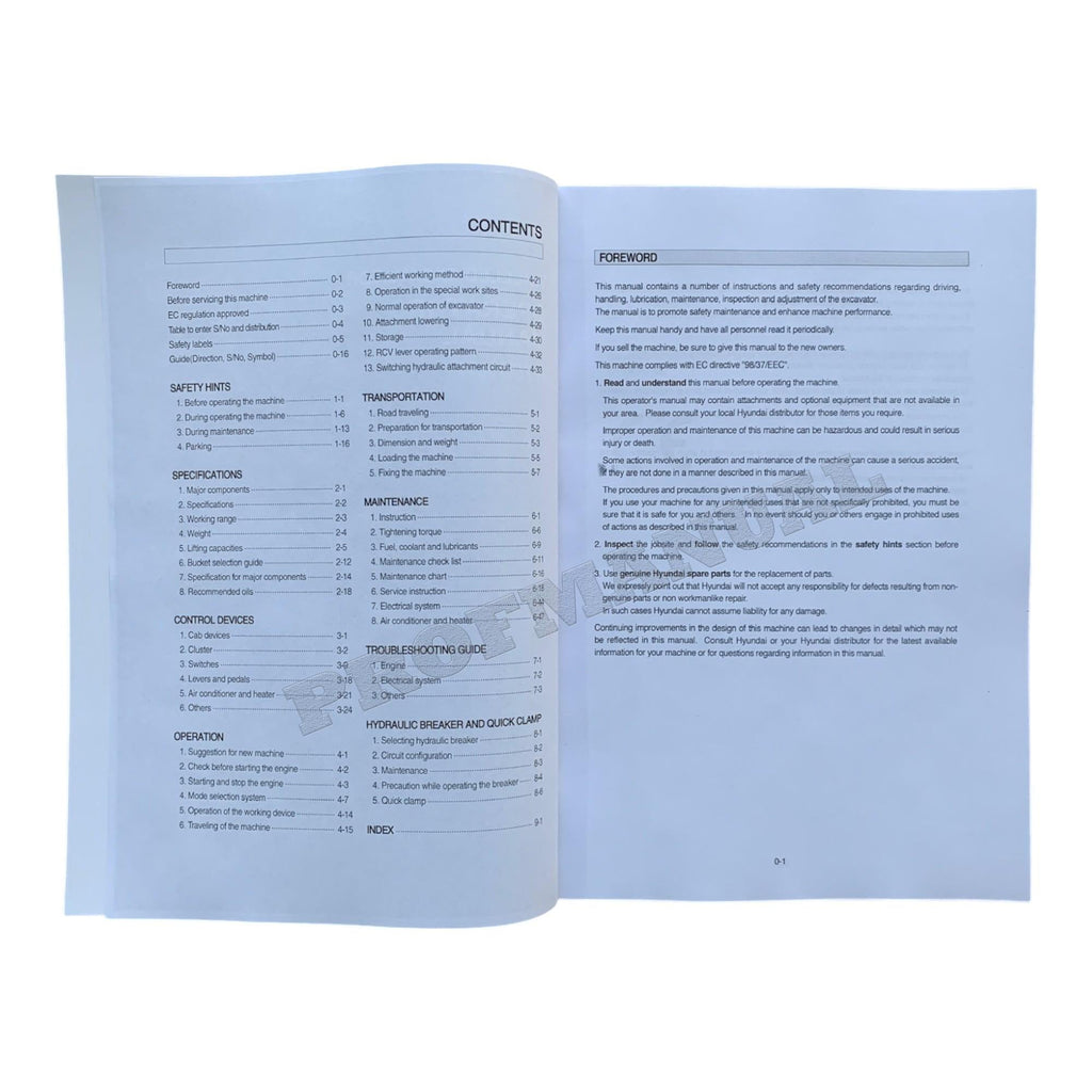 Hyundai R200W-7 WHEELED EXCAVATOR Operators Maintenance Manual