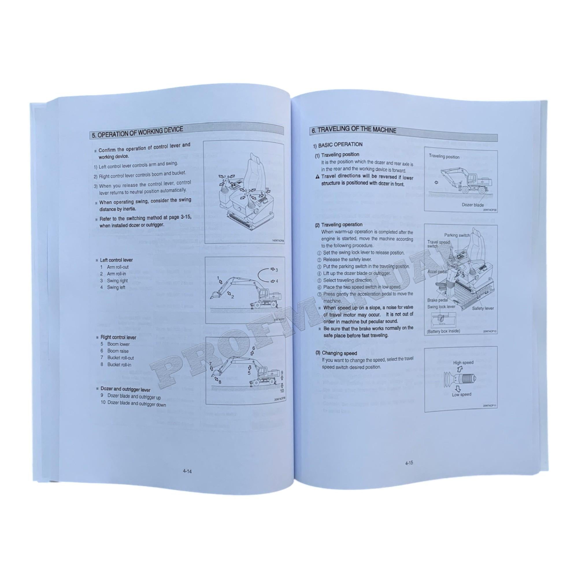 Hyundai R200W-7 WHEELED EXCAVATOR Operators Maintenance Manual