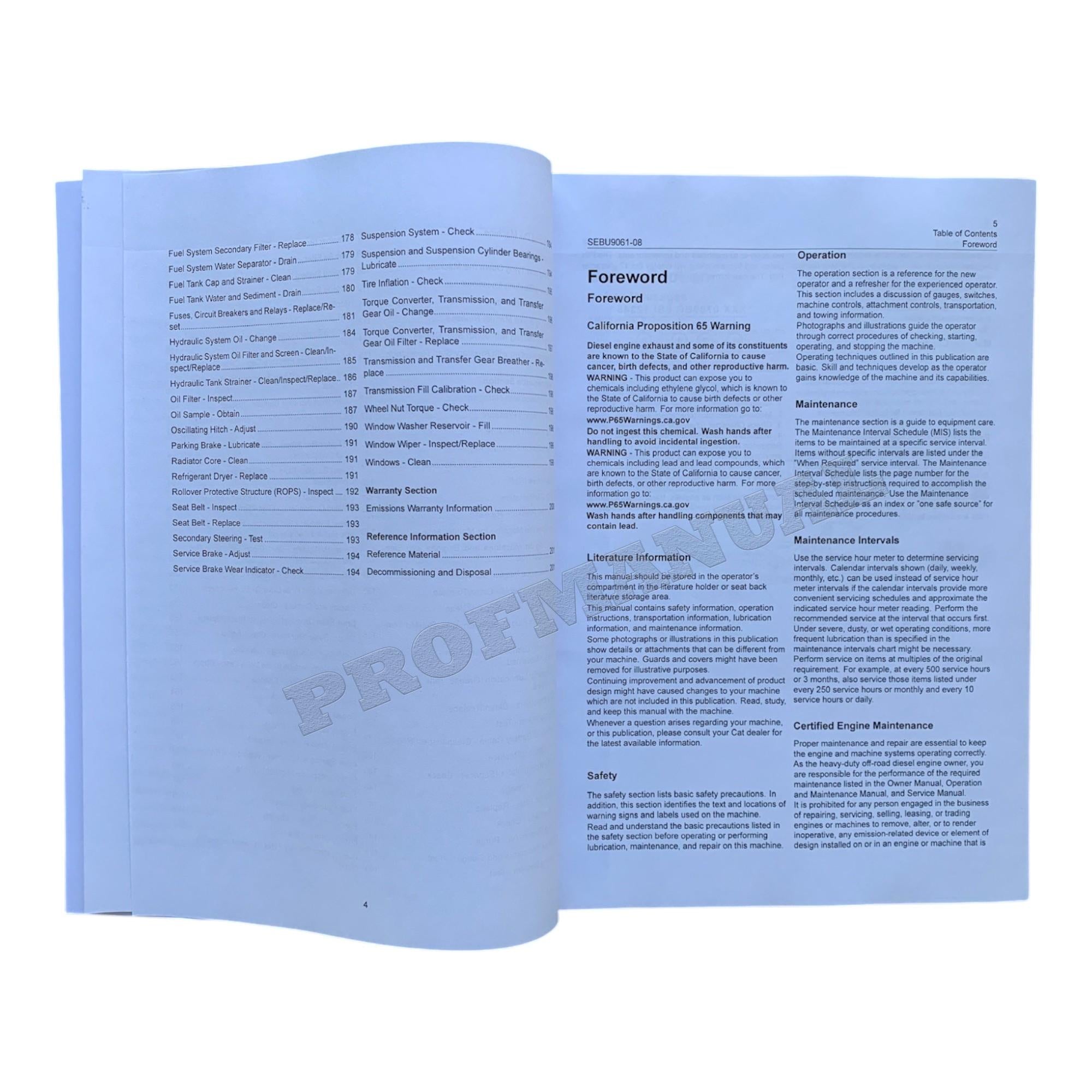 Caterpillar 740C Ejector Articulated Truck Operators Maintenance Manual