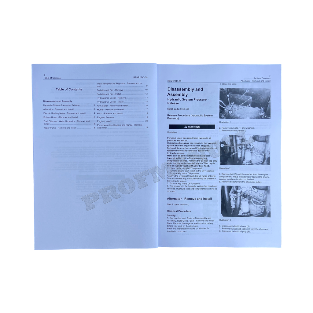 Caterpillar 302.5 Engine Excavator Service Manual Disassem Assem +Supplement
