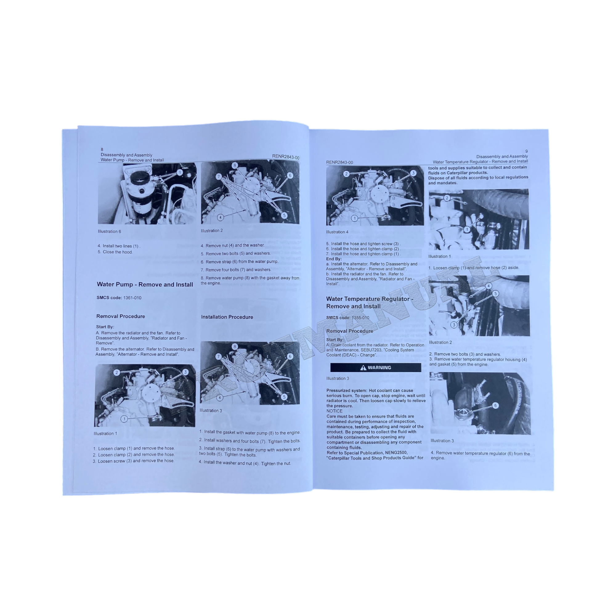 Caterpillar 302.5 Engine Excavator Service Manual Disassem Assem +Supplement