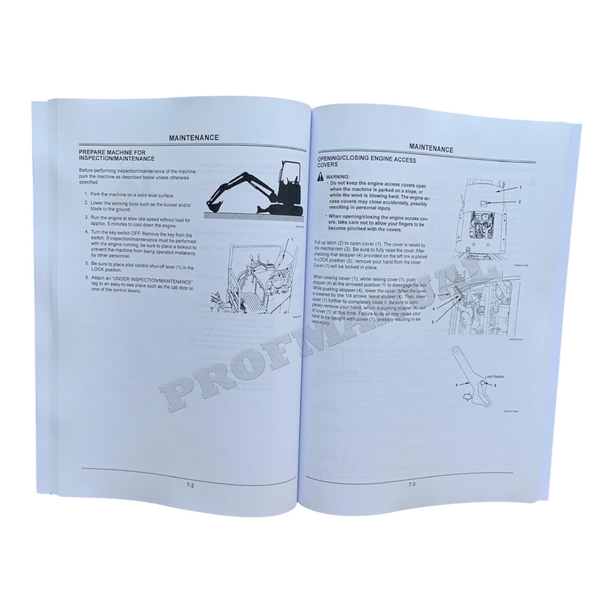 HITACHI ZAXIS ZX 17U-2 EXCAVATOR OPERATORS MANUAL