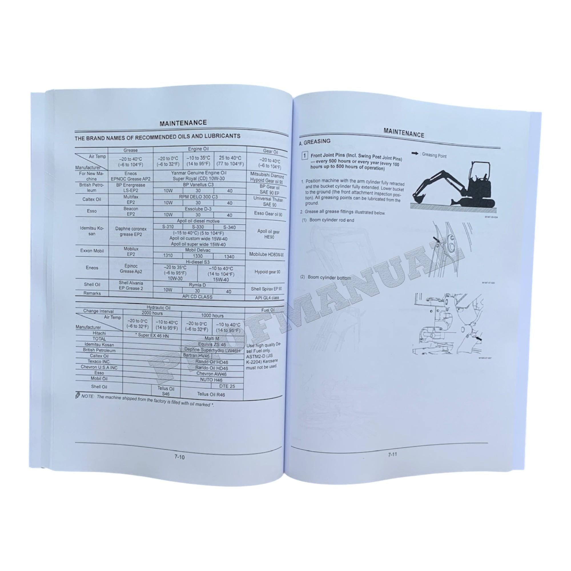 HITACHI ZAXIS ZX 17U-2 EXCAVATOR OPERATORS MANUAL