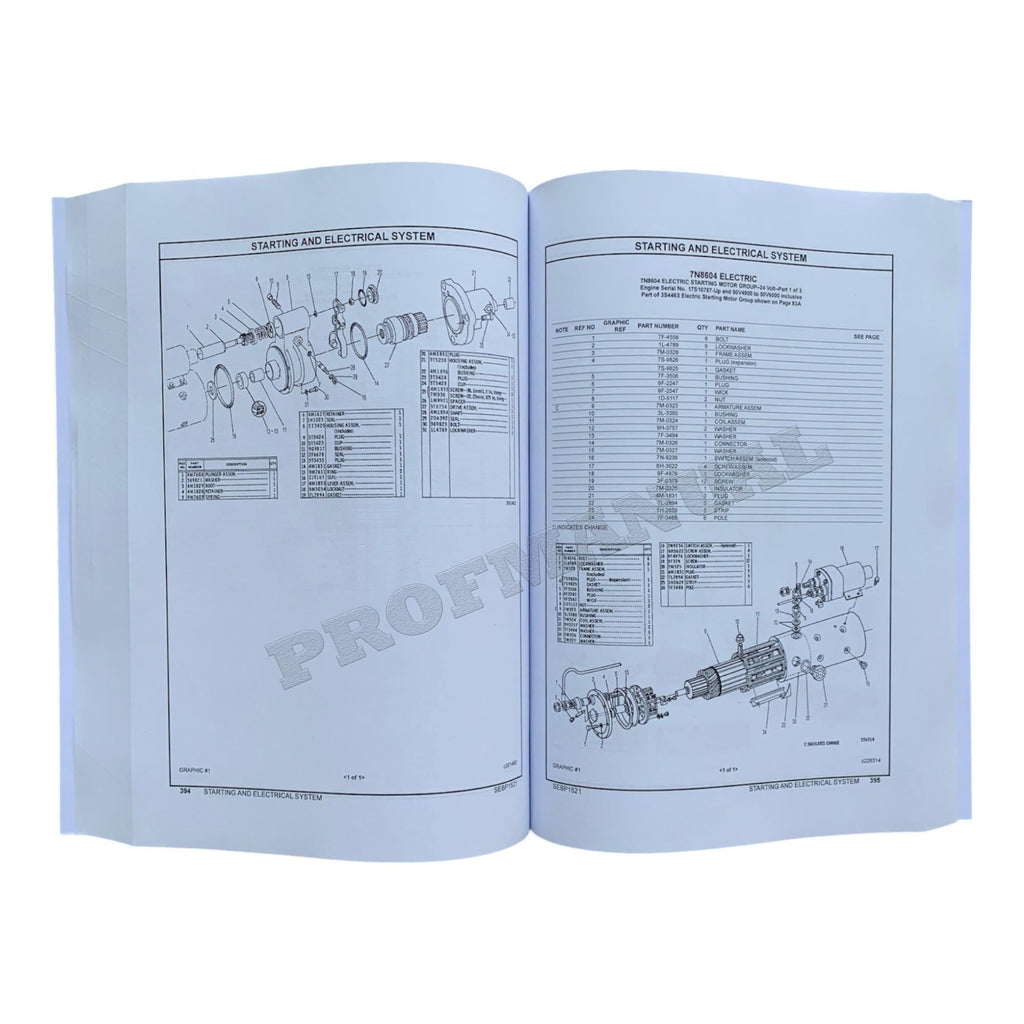 Caterpillar Cat D8K Tractor Certified Rebuild Parts Catalog Manual 77V5006-Up
