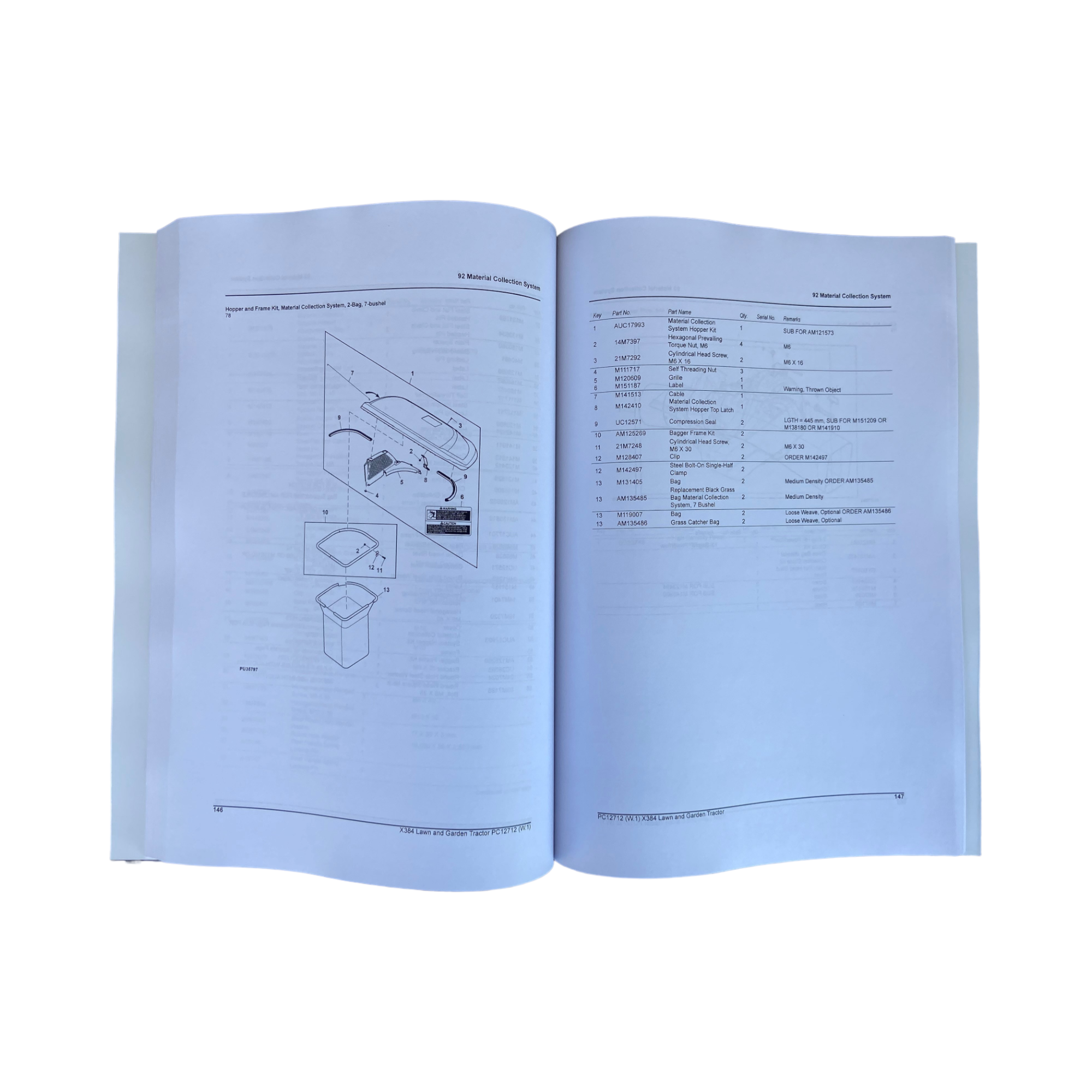 MANUAL DEL CATÁLOGO DE PIEZAS DEL TRACTOR JOHN DEERE X384 