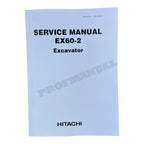 HITACHI EX60-2 EXCAVATOR SERVICE MANUAL