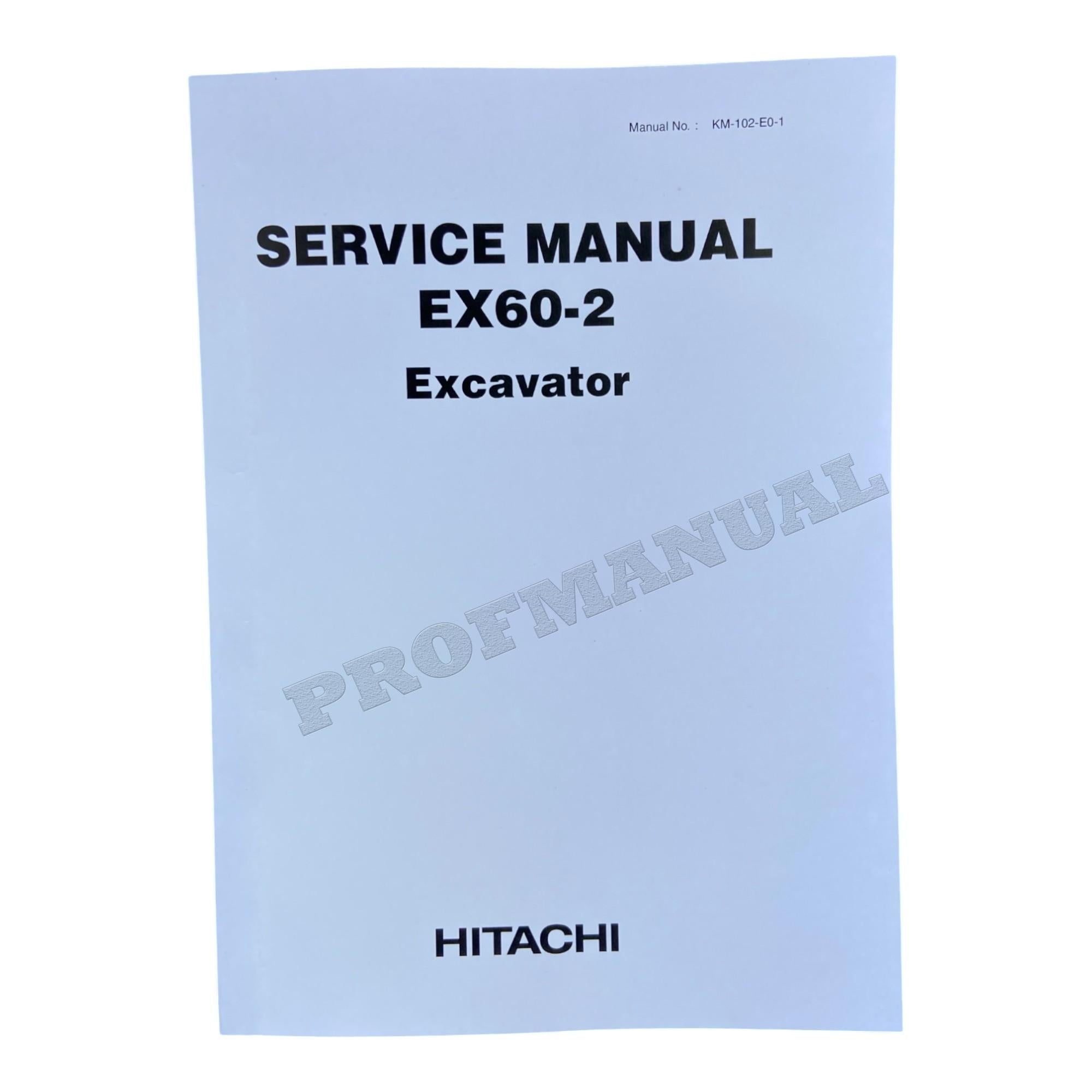 HITACHI EX60-2 EXCAVATOR SERVICE MANUAL