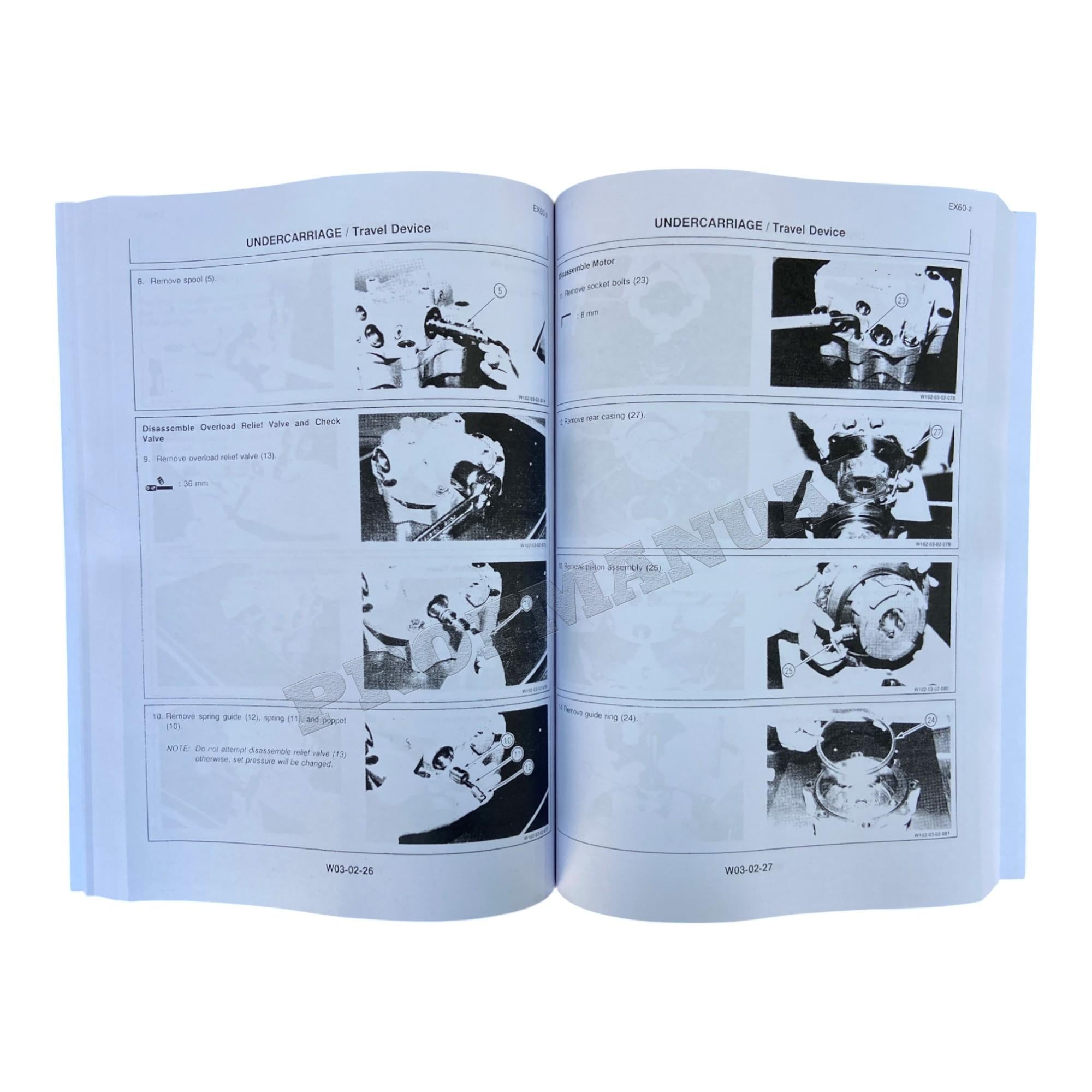 HITACHI EX60-2 EXCAVATOR SERVICE MANUAL