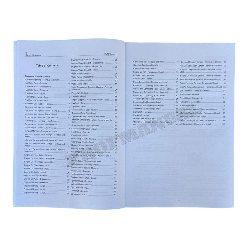 Caterpillar C15 On-Highway Engine Disassembly Assembly Manual SN MXS-Up