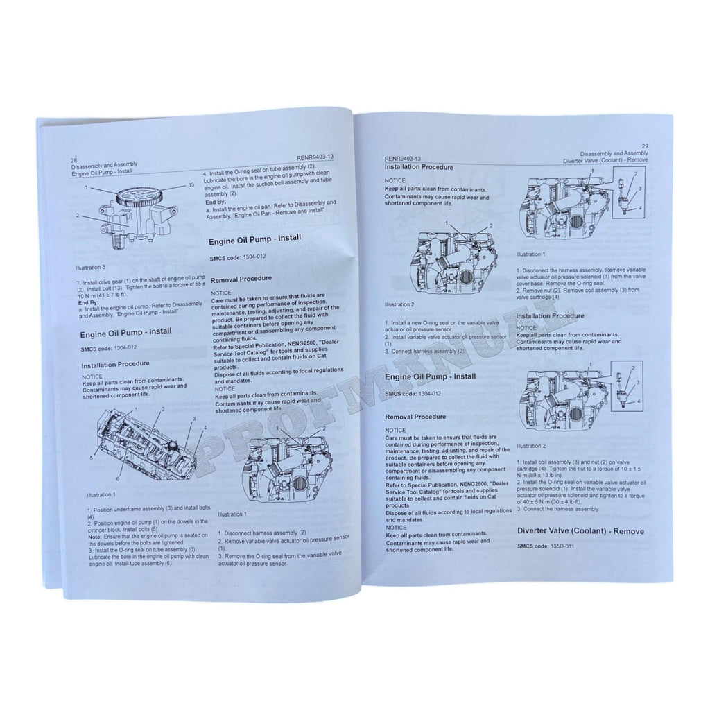 Caterpillar C15 On-Highway Engine Disassembly Assembly Manual SN MXS-Up