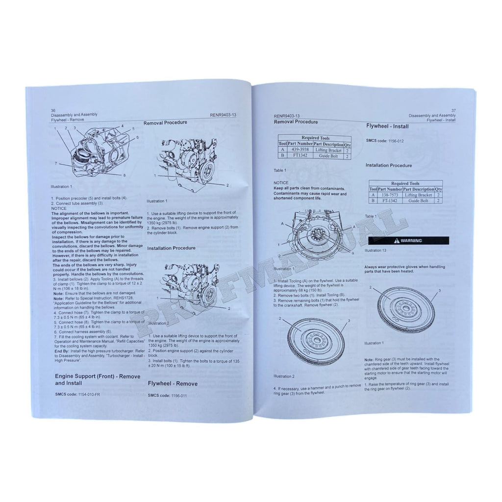 Caterpillar C15 On-Highway Engine Disassembly Assembly Manual SN MXS-Up