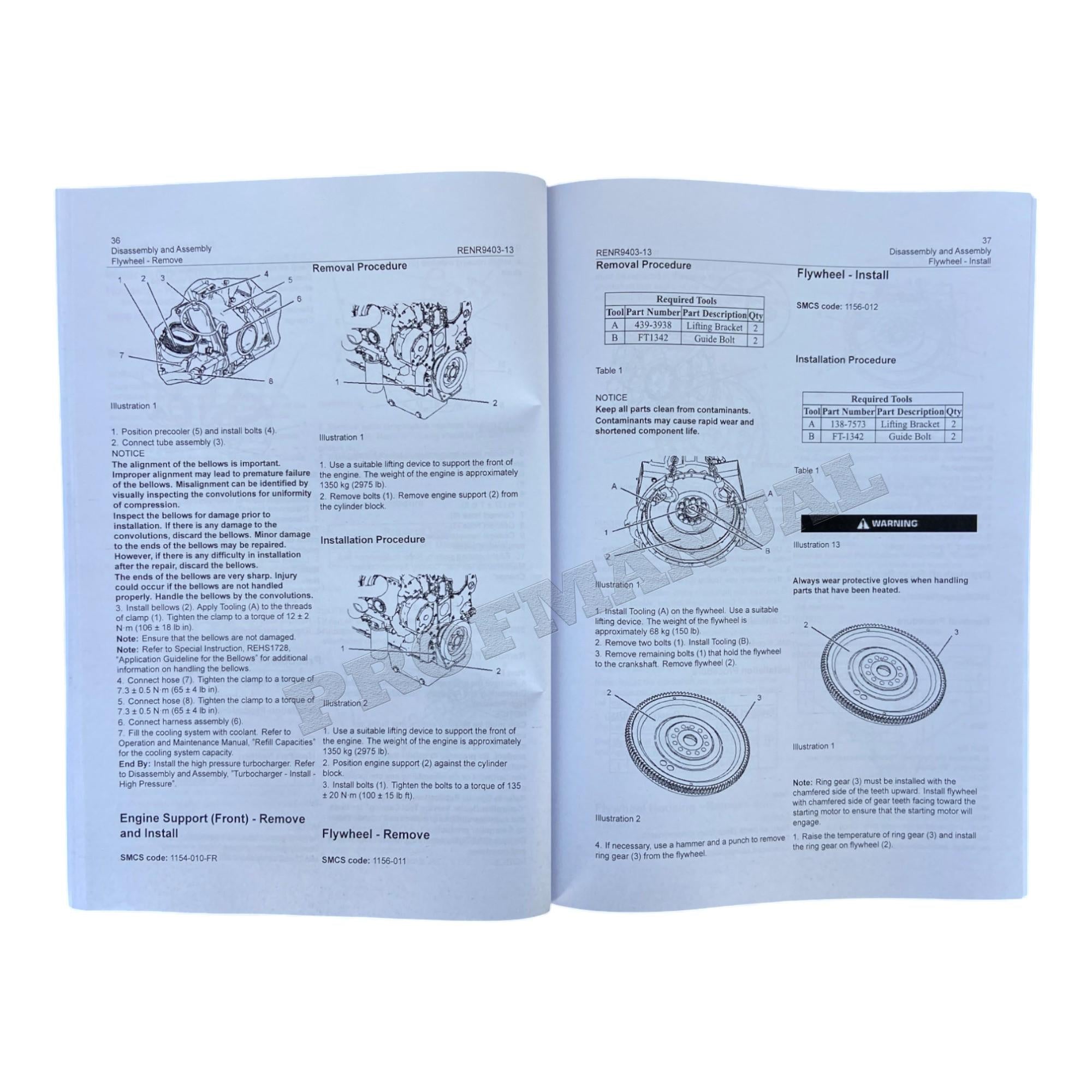 Caterpillar C15 On-Highway Engine Disassembly Assembly Manual SN MXS-Up
