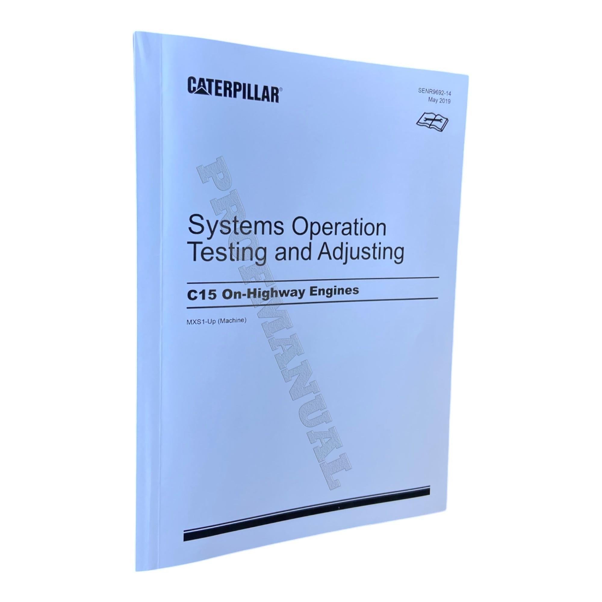 Caterpillar C15 Engine System Operation Testing Adjusting Manual SN MXS-Up