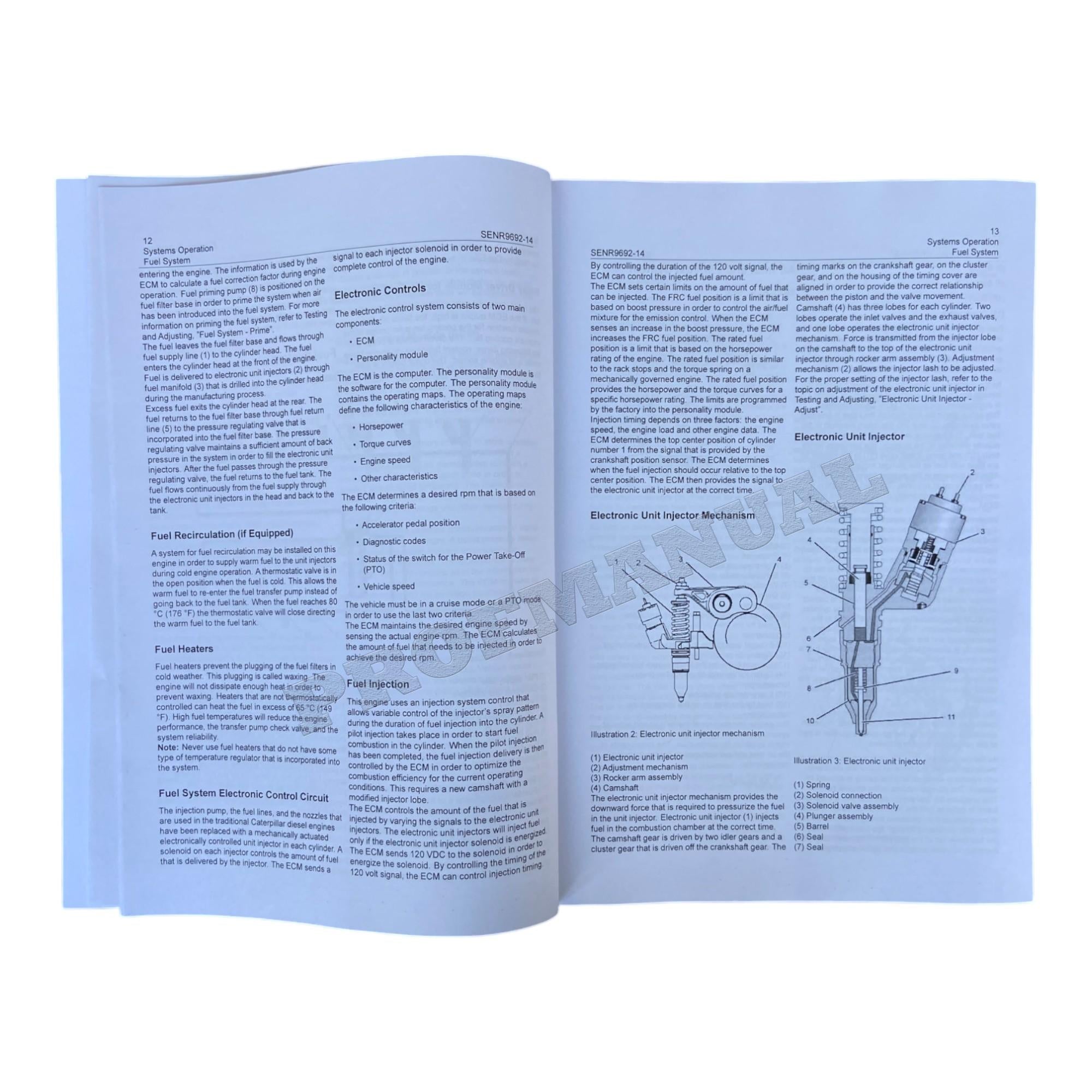 Caterpillar C15 Engine System Operation Testing Adjusting Manual SN MXS-Up