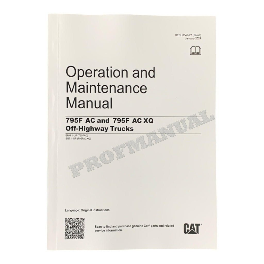 Caterpillar Cat 795F AC Off Highway Truck Operators Maintenance Manual