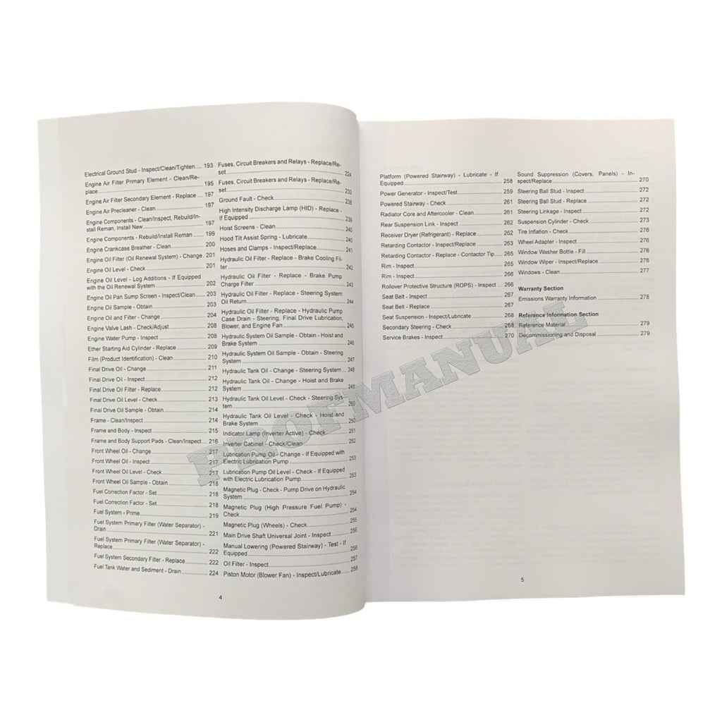 Caterpillar Cat 795F AC Off Highway Truck Operators Maintenance Manual