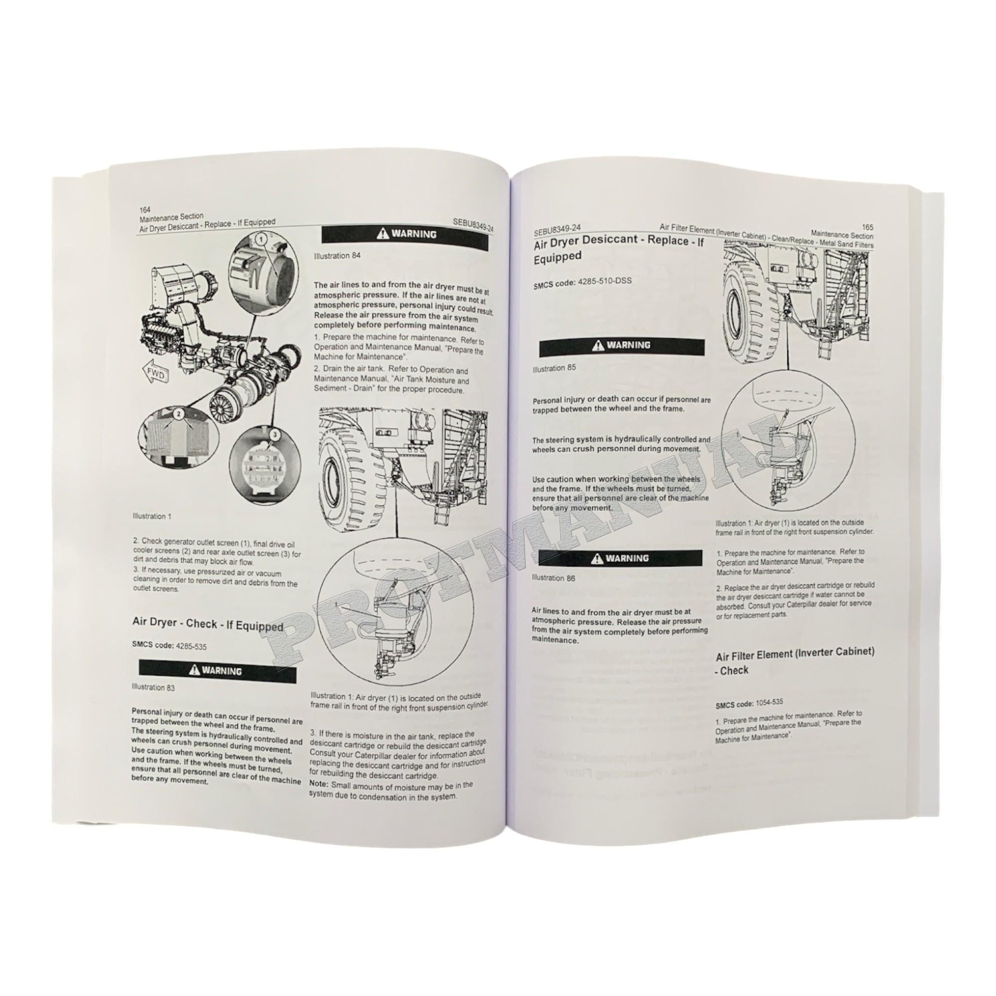 Caterpillar Cat 795F AC Off Highway Truck Operators Maintenance Manual