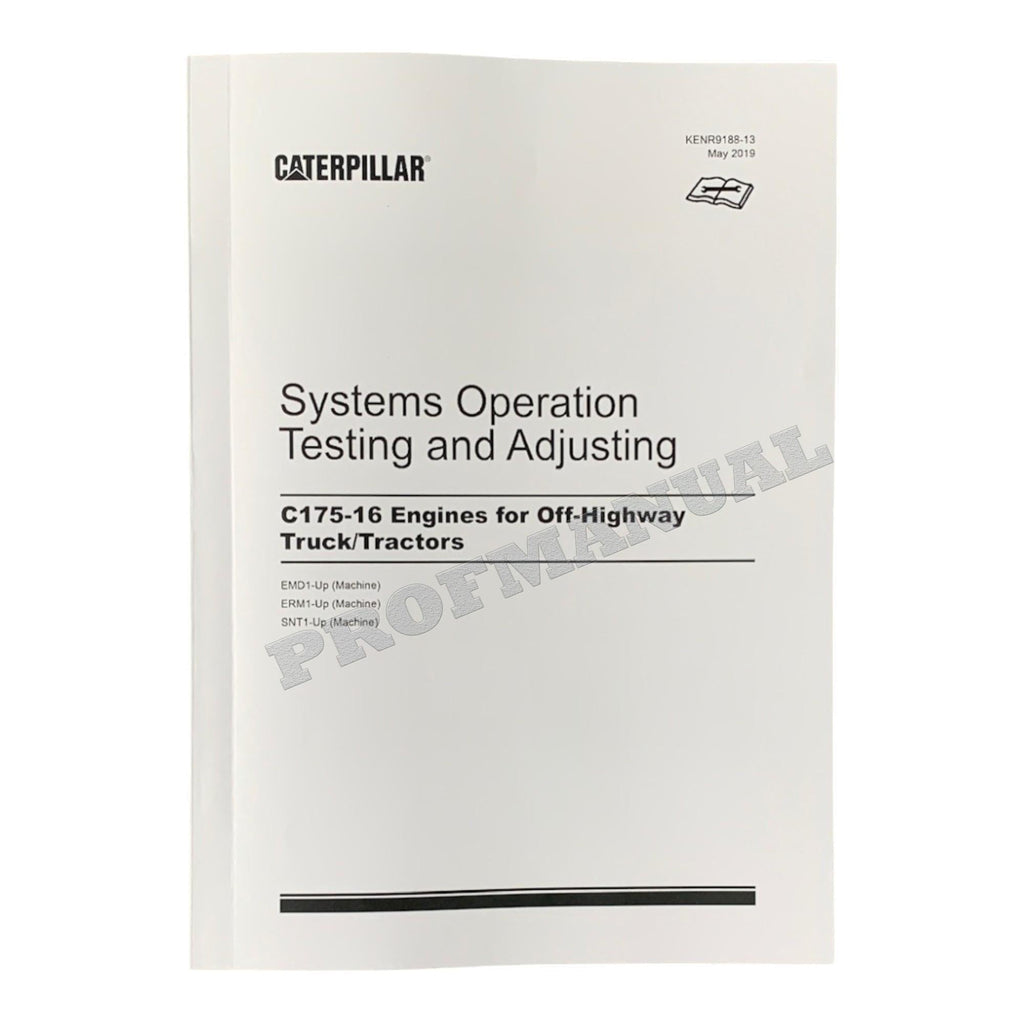 Caterpillar C175-16 C175-20 Engine Truck Disassem Assem Test Adjust Full Service Manual