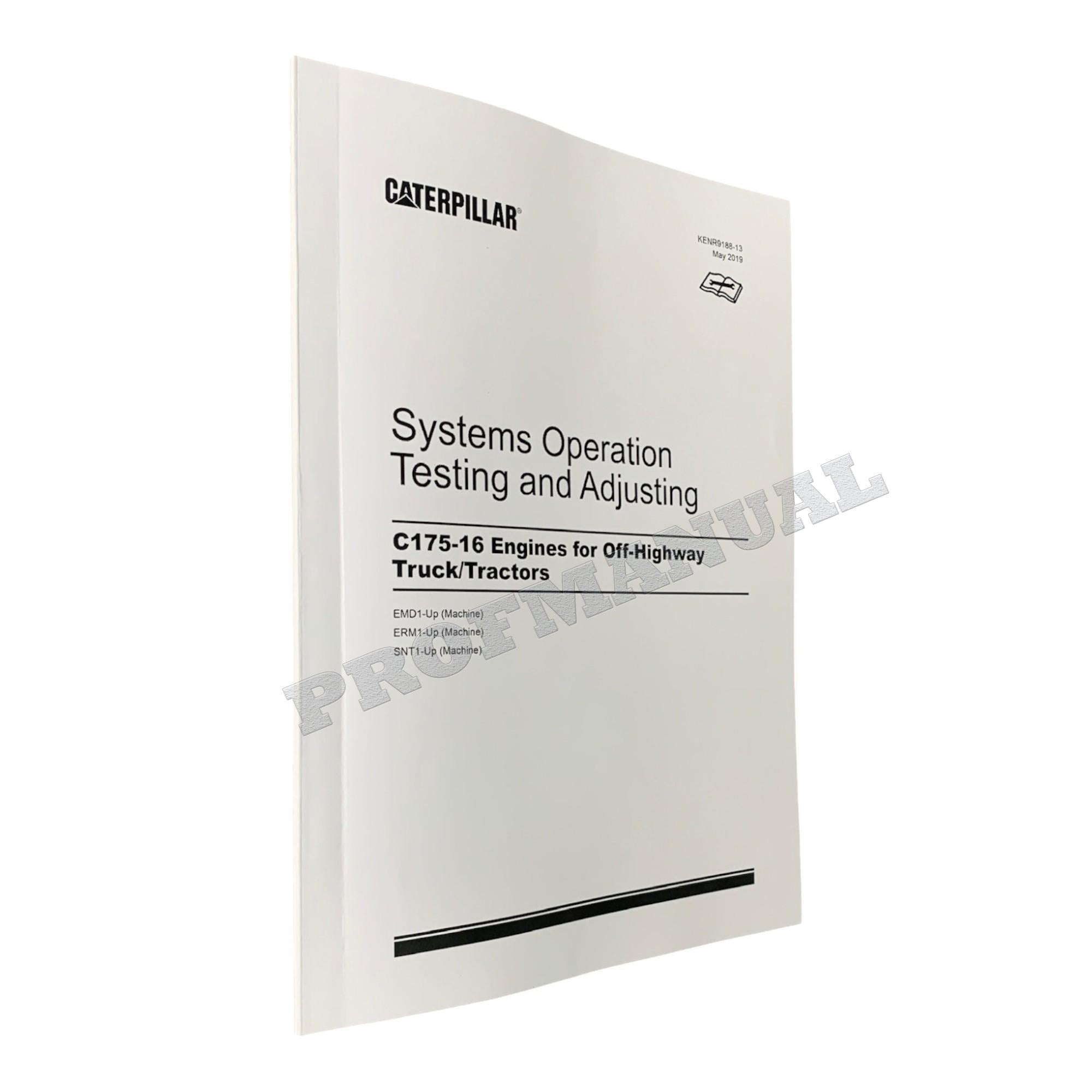 Caterpillar C175-16 C175-20 Engine Truck Disassem Assem Test Adjust Full Service Manual