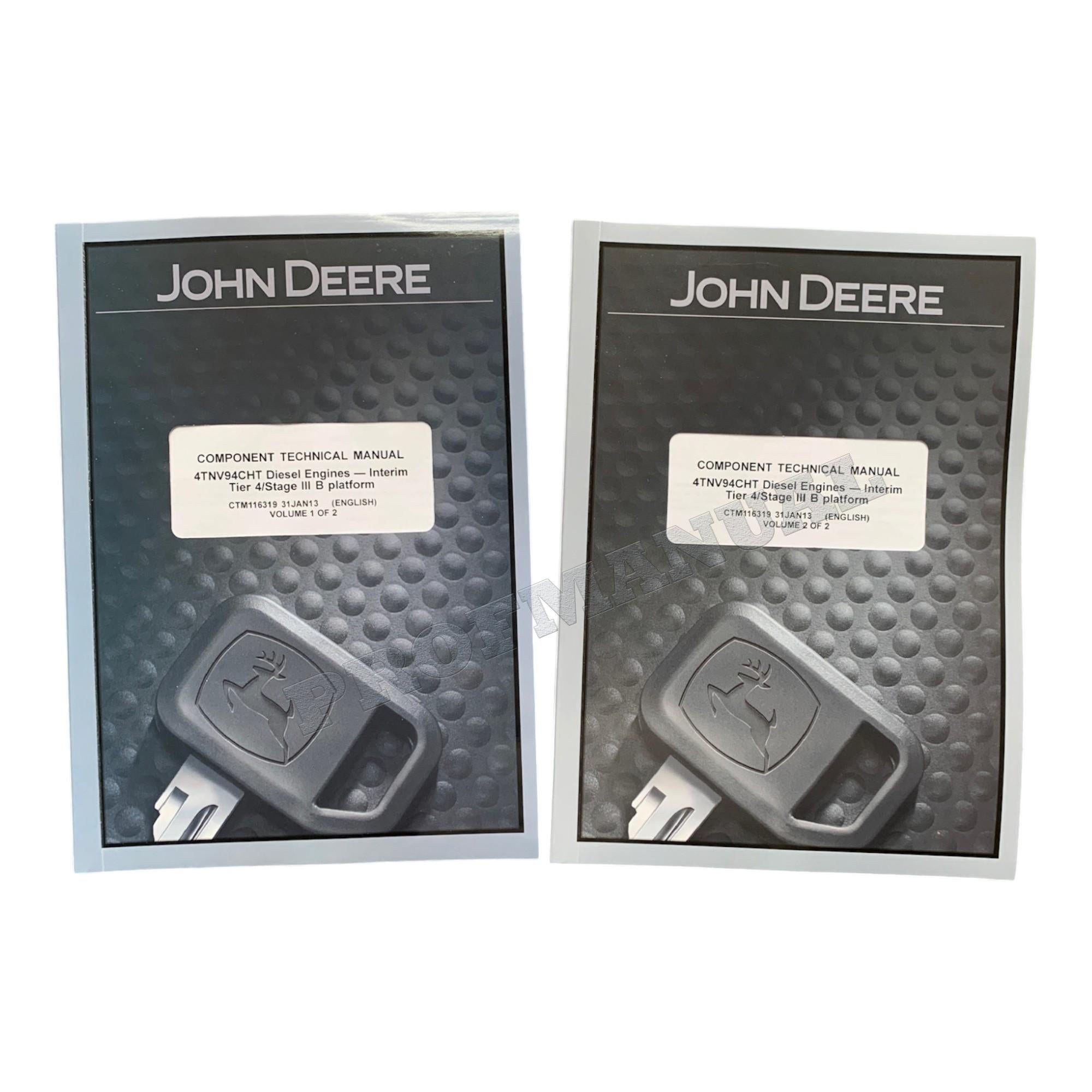 John Deere Yanmar 4TNV94CHT Engine REPAIR SERVICE TECHNICAL MANUAL CTM116319
