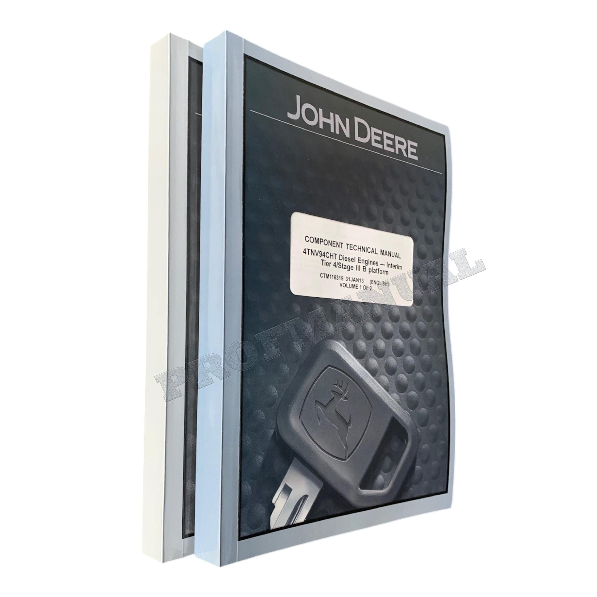 John Deere Yanmar 4TNV94CHT Engine REPAIR SERVICE TECHNICAL MANUAL CTM116319