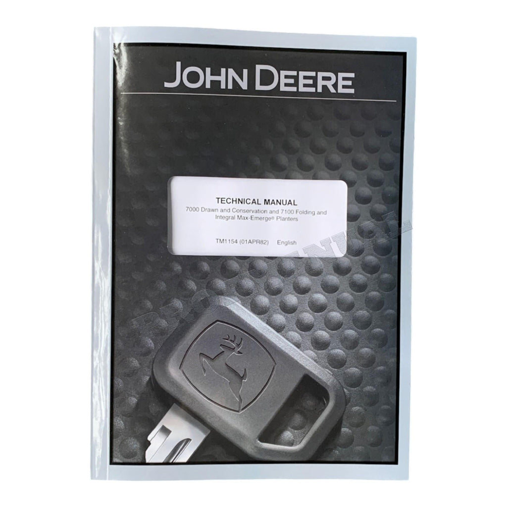 MANUAL TÉCNICO DE REPARACIÓN Y SERVICIO DE LA SEMBRADORA JONH DEERE 7000 7100 TM1154