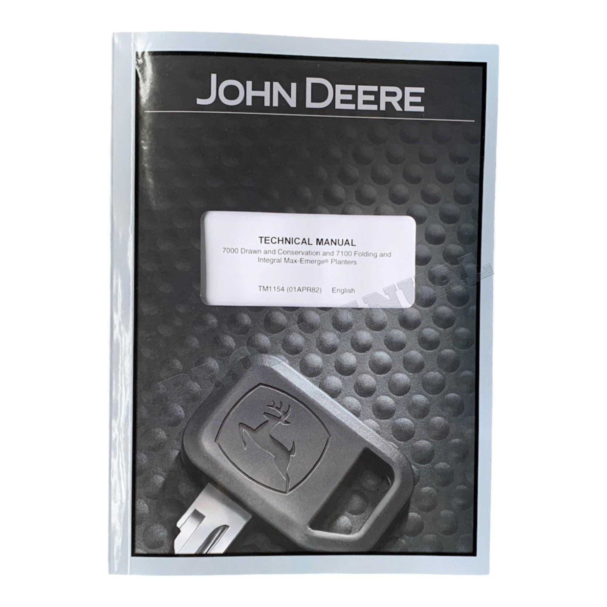 MANUAL TÉCNICO DE REPARACIÓN Y SERVICIO DE LA SEMBRADORA JONH DEERE 7000 7100 TM1154