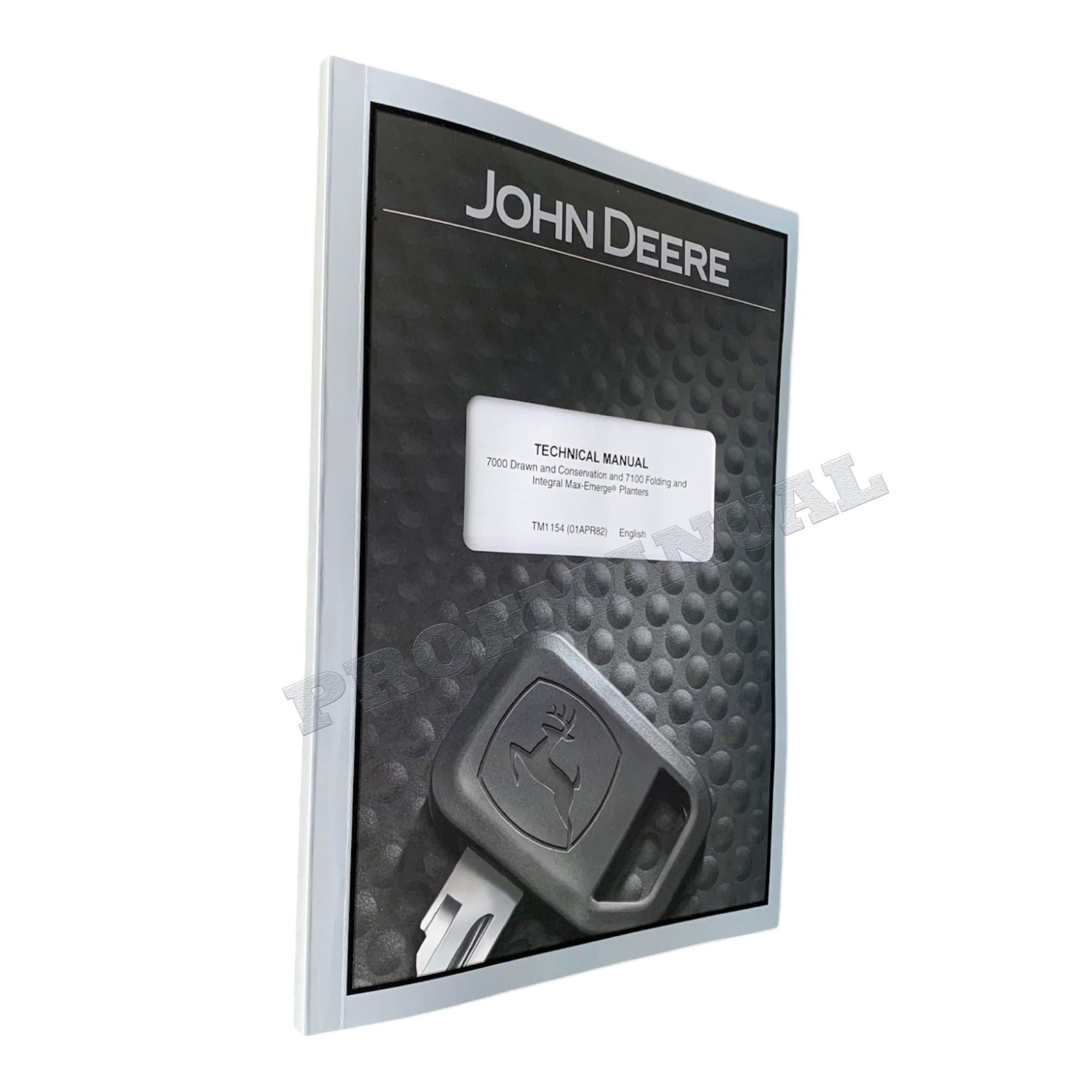 MANUAL TÉCNICO DE REPARACIÓN Y SERVICIO DE LA SEMBRADORA JONH DEERE 7000 7100 TM1154