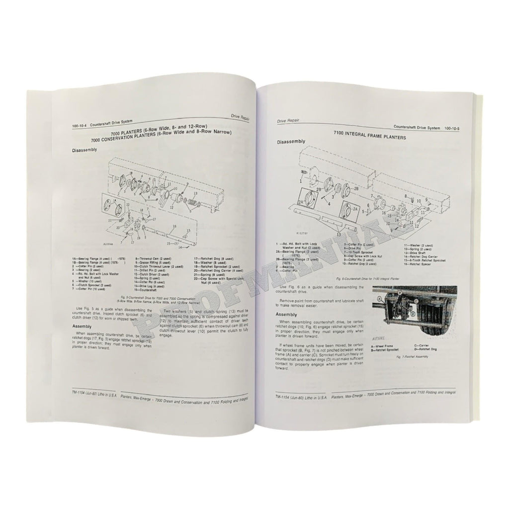 MANUAL TÉCNICO DE REPARACIÓN Y SERVICIO DE LA SEMBRADORA JONH DEERE 7000 7100 TM1154