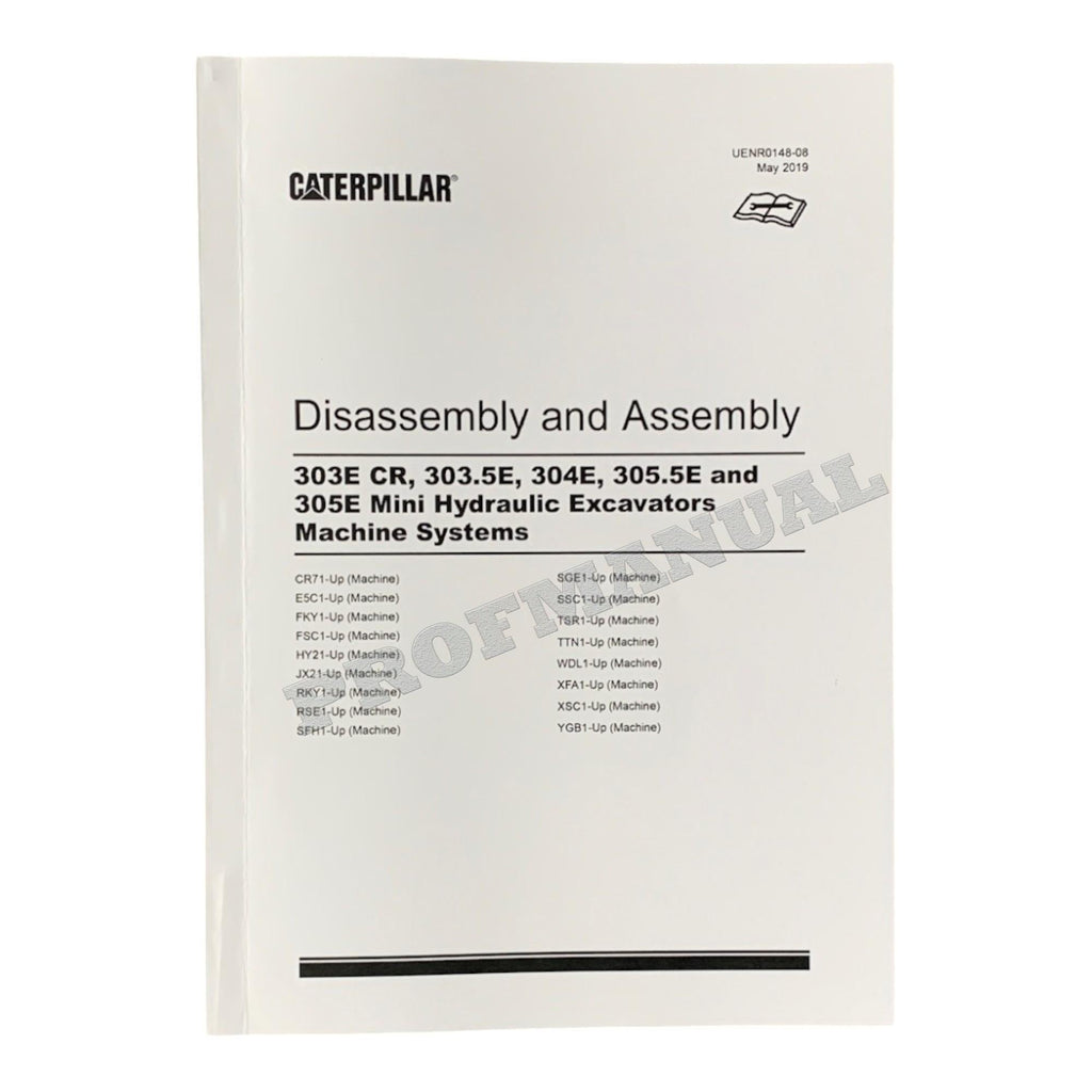 Caterpillar 303E CR 303.5E Excavator Service Manual DisassemAssem