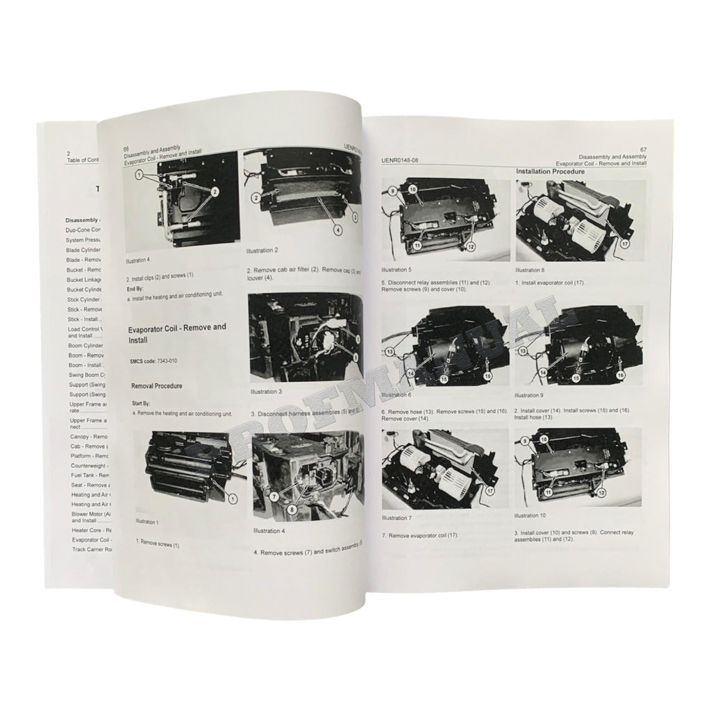 Manual de servicio de excavadora Caterpillar 304E 305.5E 305E Desmontaje y montaje