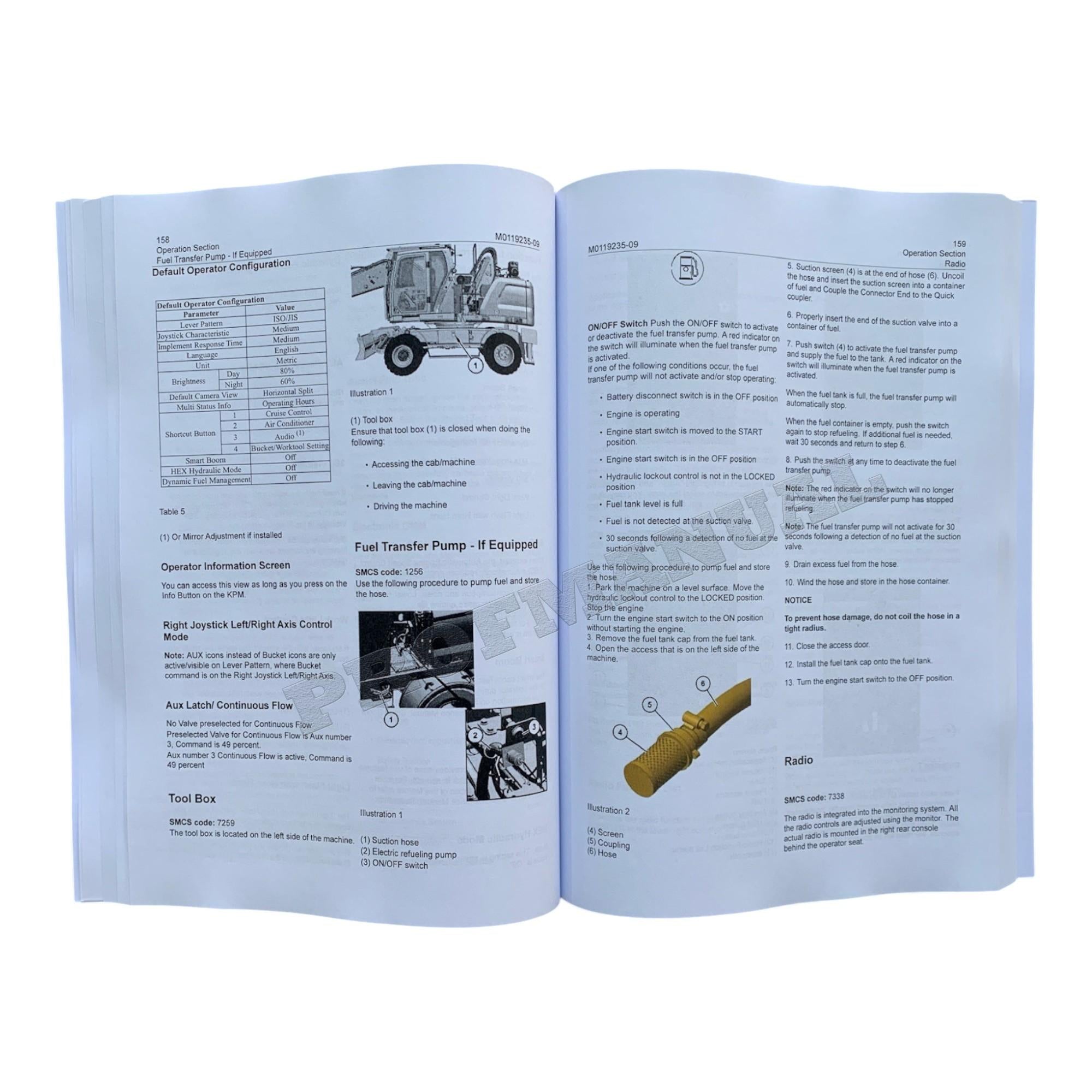 Caterpillar MH3022 MH3024 M322 MH3026 Material Handler Operators Manual