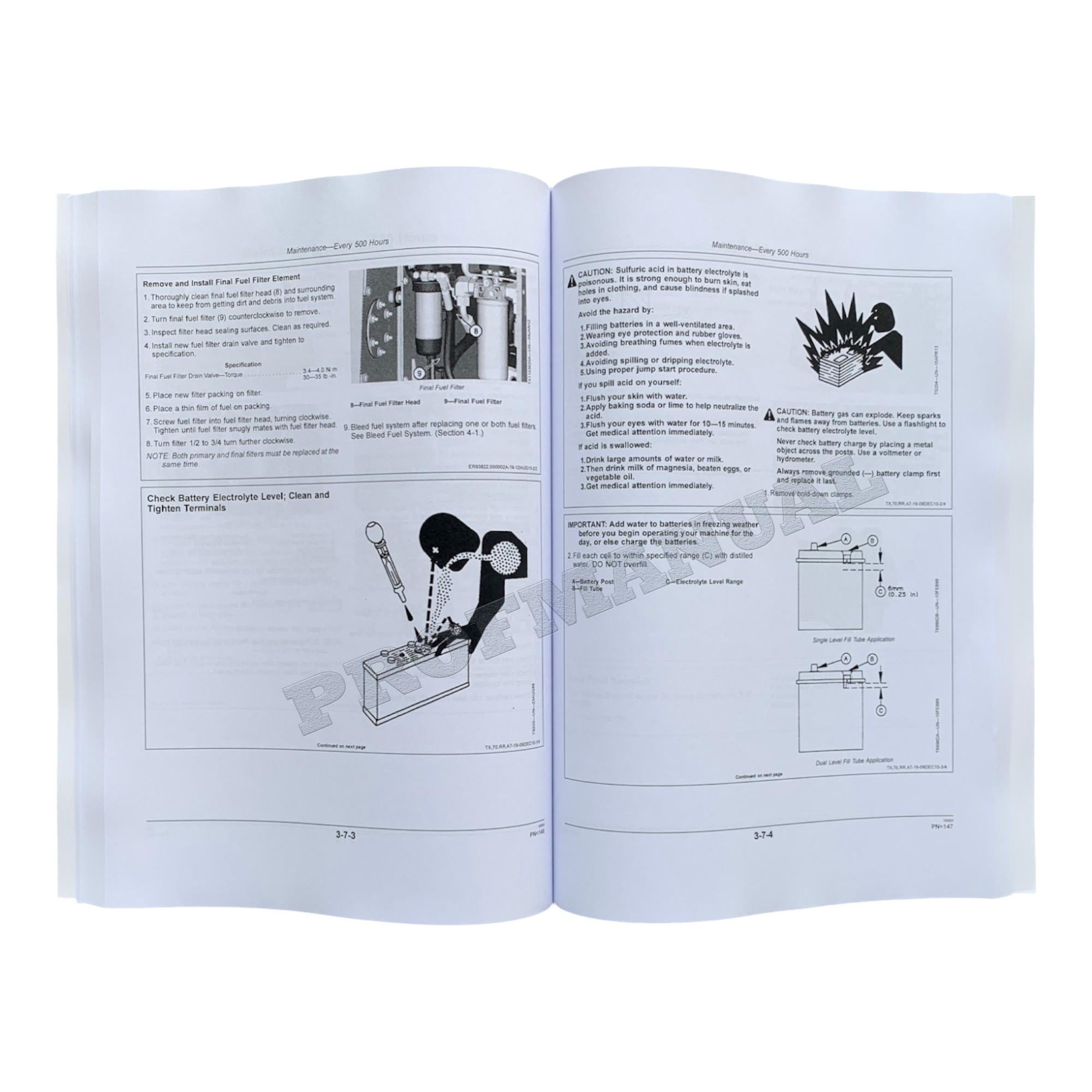 Manual del operador de la topadora sobre cadenas Jonh Deere 700K SN E217278-275435 