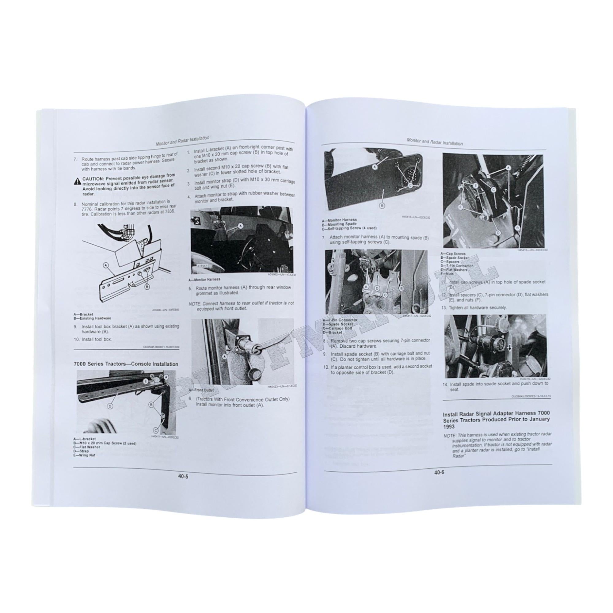 MONITORES COMPUTERTRAK DE JOHN DEERE MANUAL DEL OPERADOR DE LA SEMBRADORA