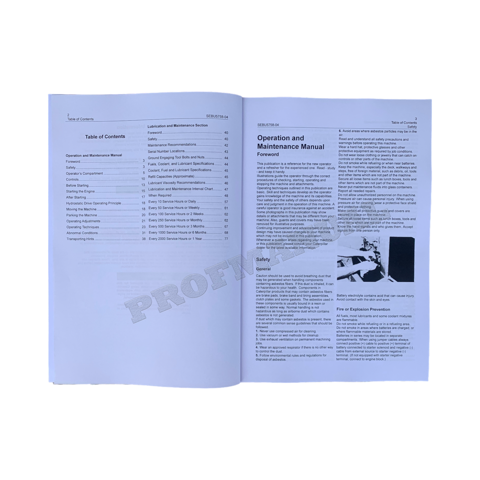 Manual de mantenimiento del operador de cargadoras de cadenas Caterpillar 943 953