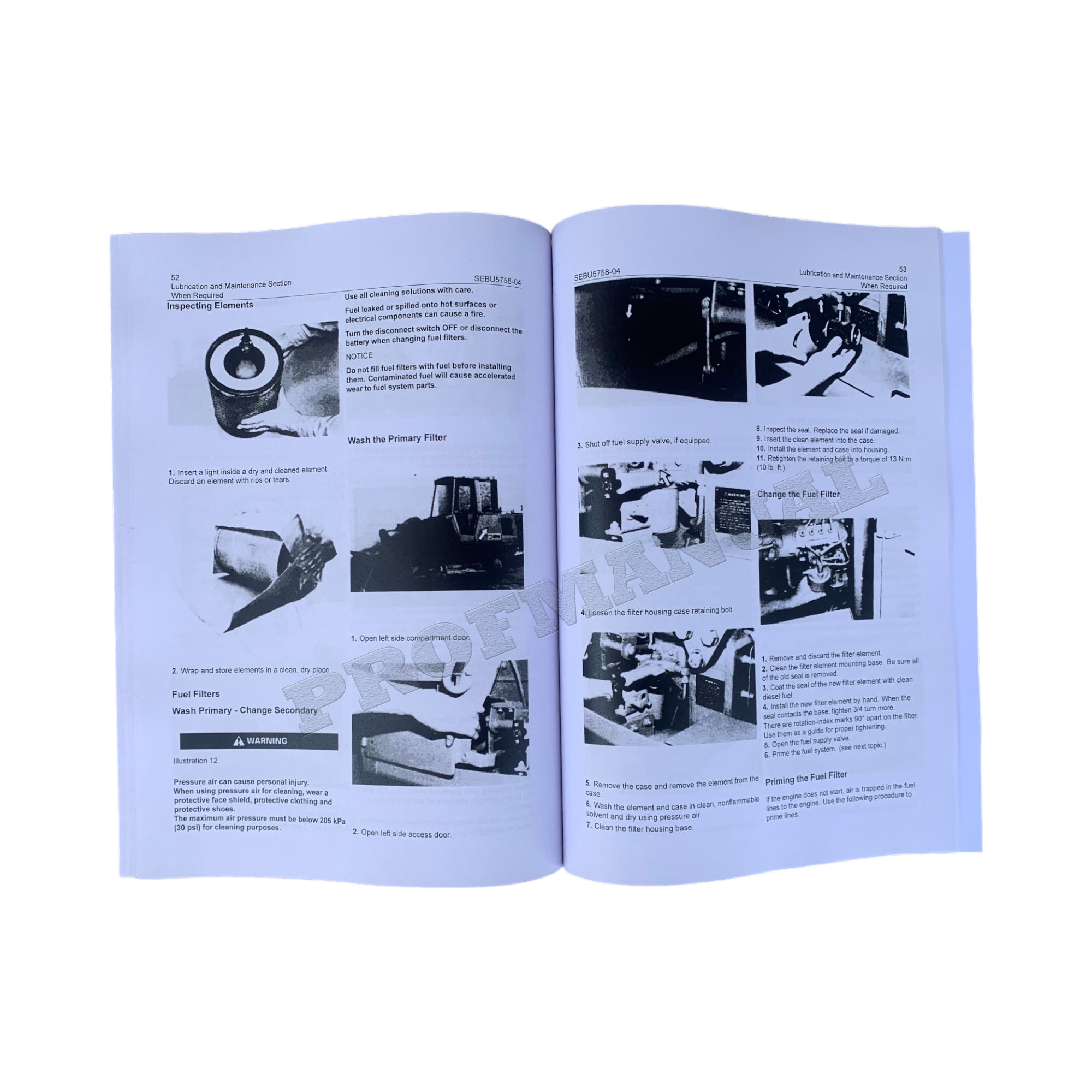 Manual de mantenimiento del operador de cargadoras de cadenas Caterpillar 943 953
