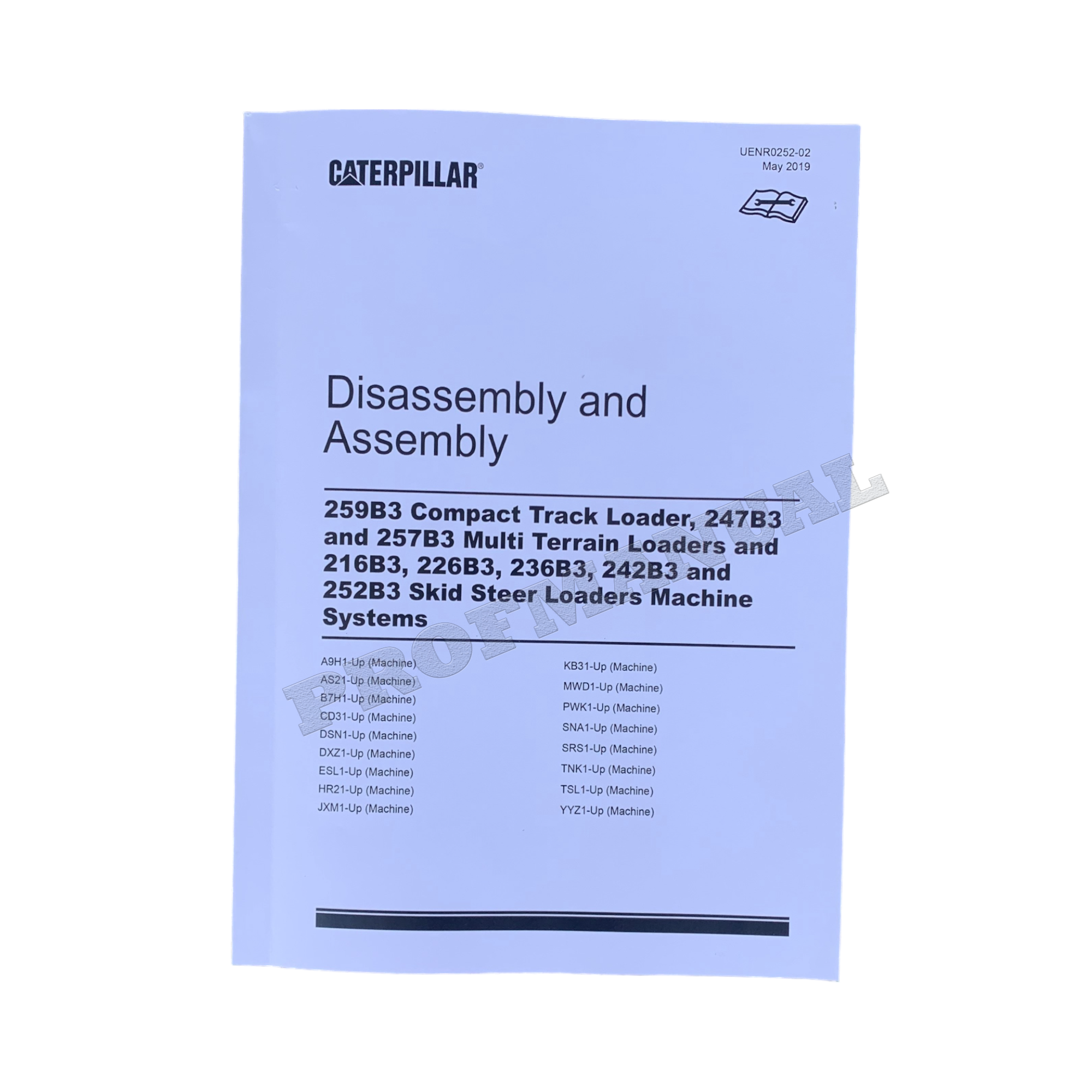 Manual de servicio del cargador Caterpillar 216B3 226B3 236B3 242B3 252B3 Desmontaje Montaje