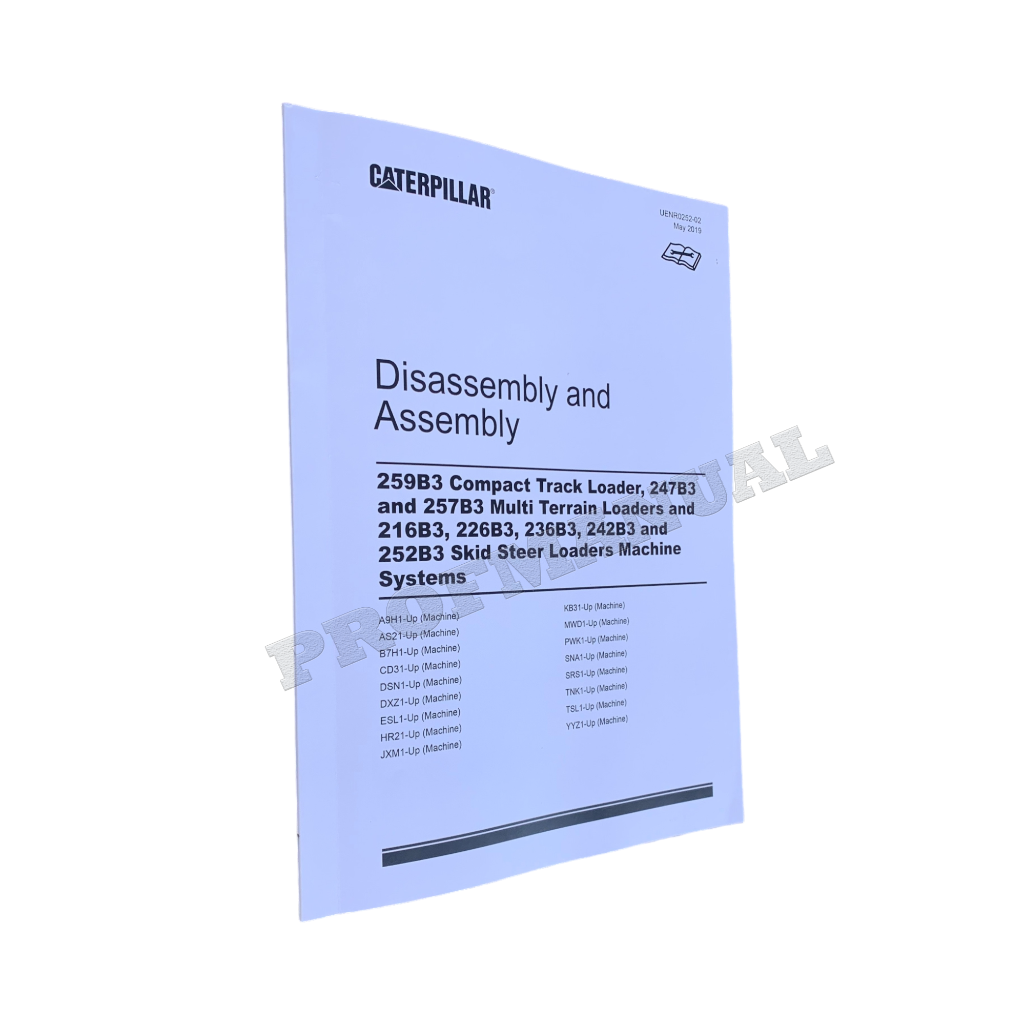 Manual de servicio del cargador Caterpillar 216B3 226B3 236B3 242B3 252B3 Desmontaje Montaje