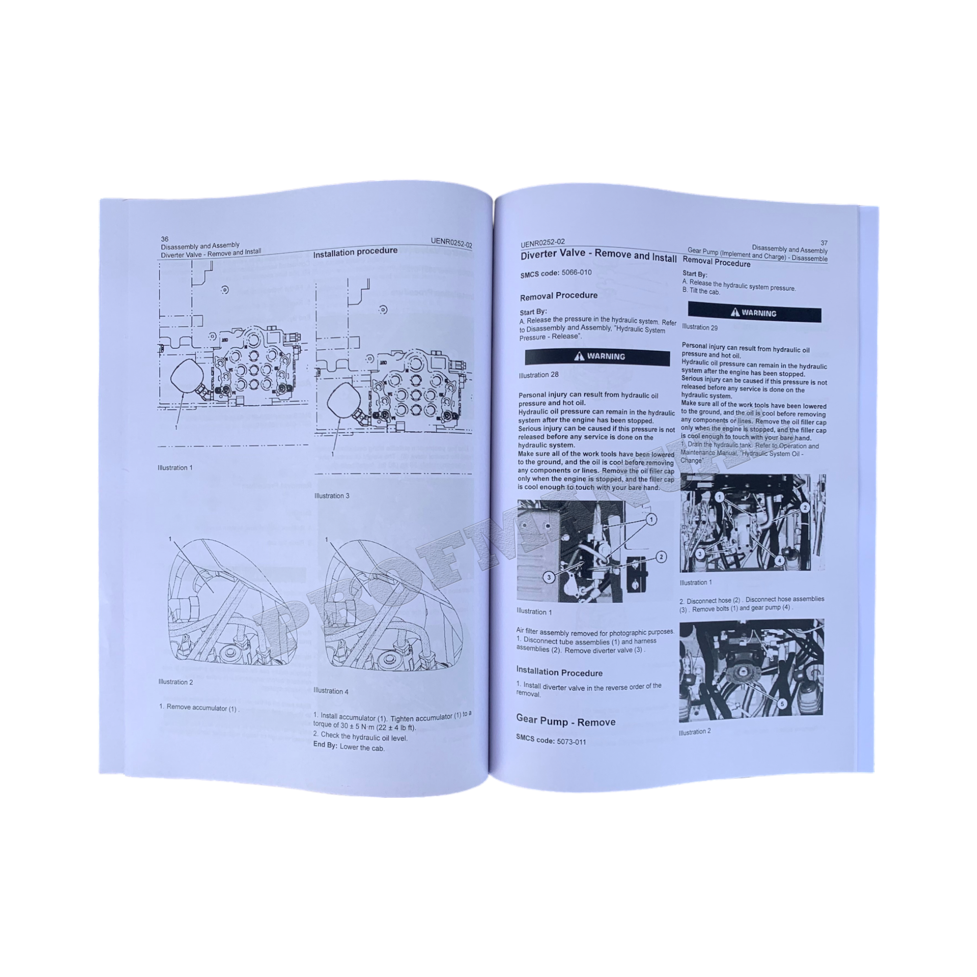 Manual de servicio del cargador Caterpillar 216B3 226B3 236B3 242B3 252B3 Desmontaje Montaje