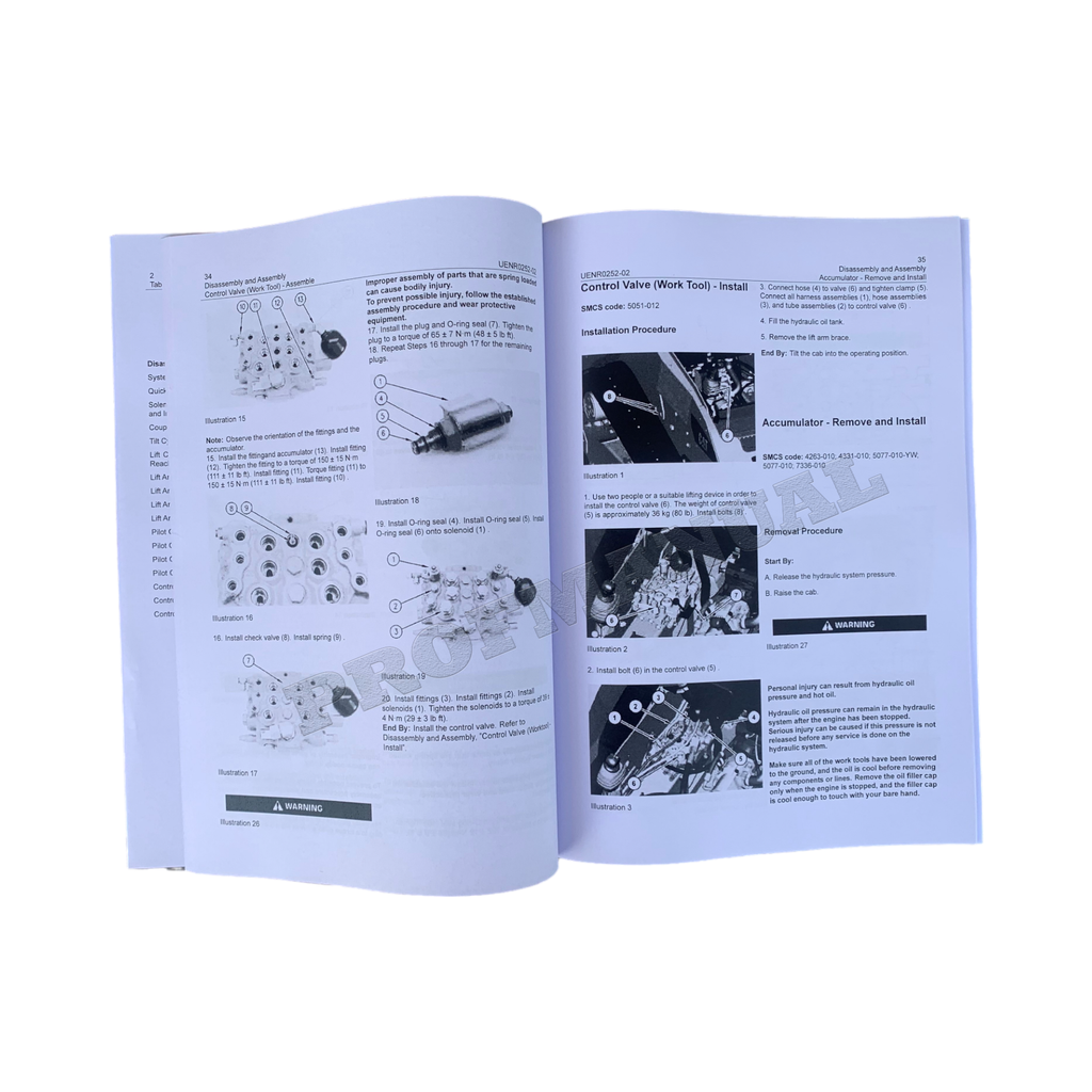 Manual de servicio del cargador Caterpillar 216B3 226B3 236B3 242B3 252B3 Desmontaje Montaje