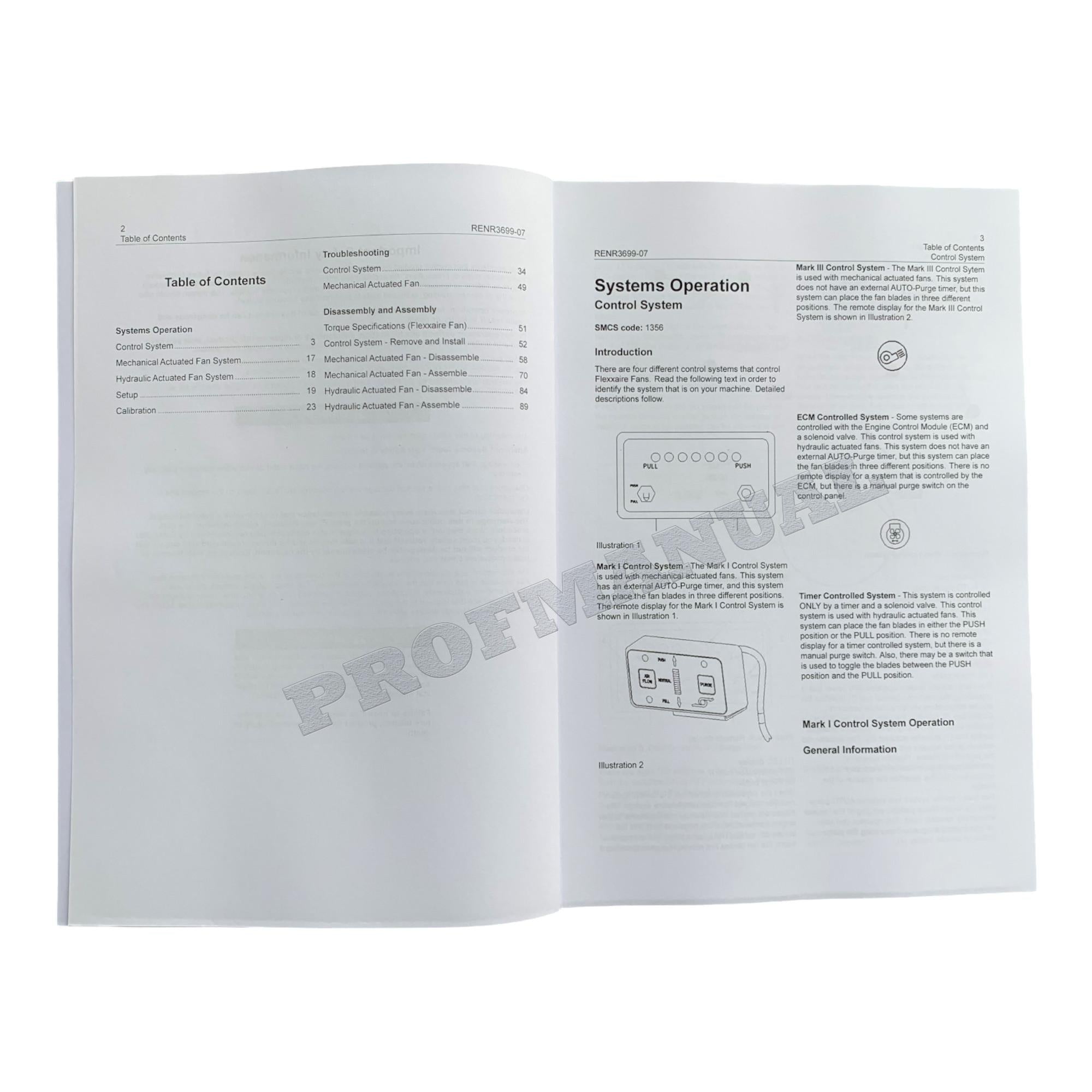 Caterpillar Cat Flexxaire Fan Disassembly Assembly Troubleshooting Manual