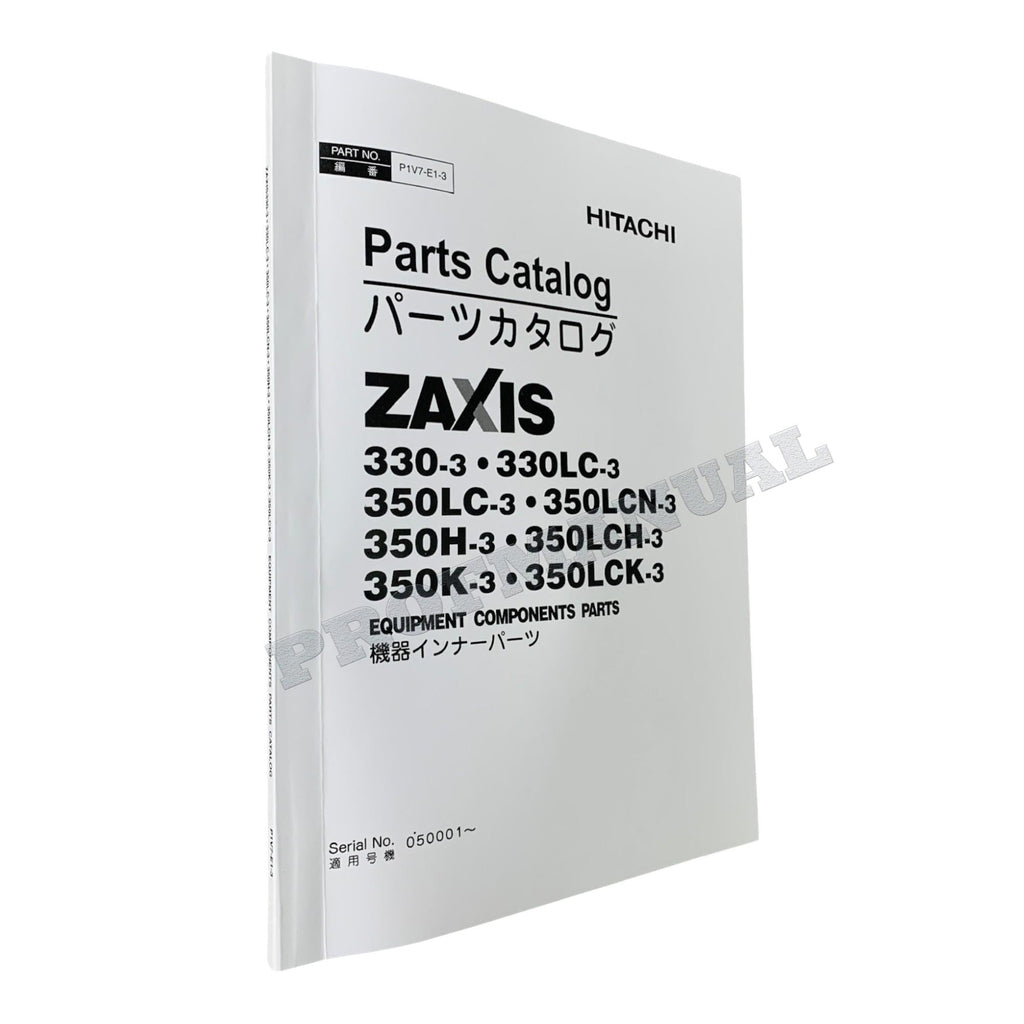 Catálogo de piezas de excavadoras HITACHI ZX350LCH-3 ZX350K-3 ZX350LCK-3