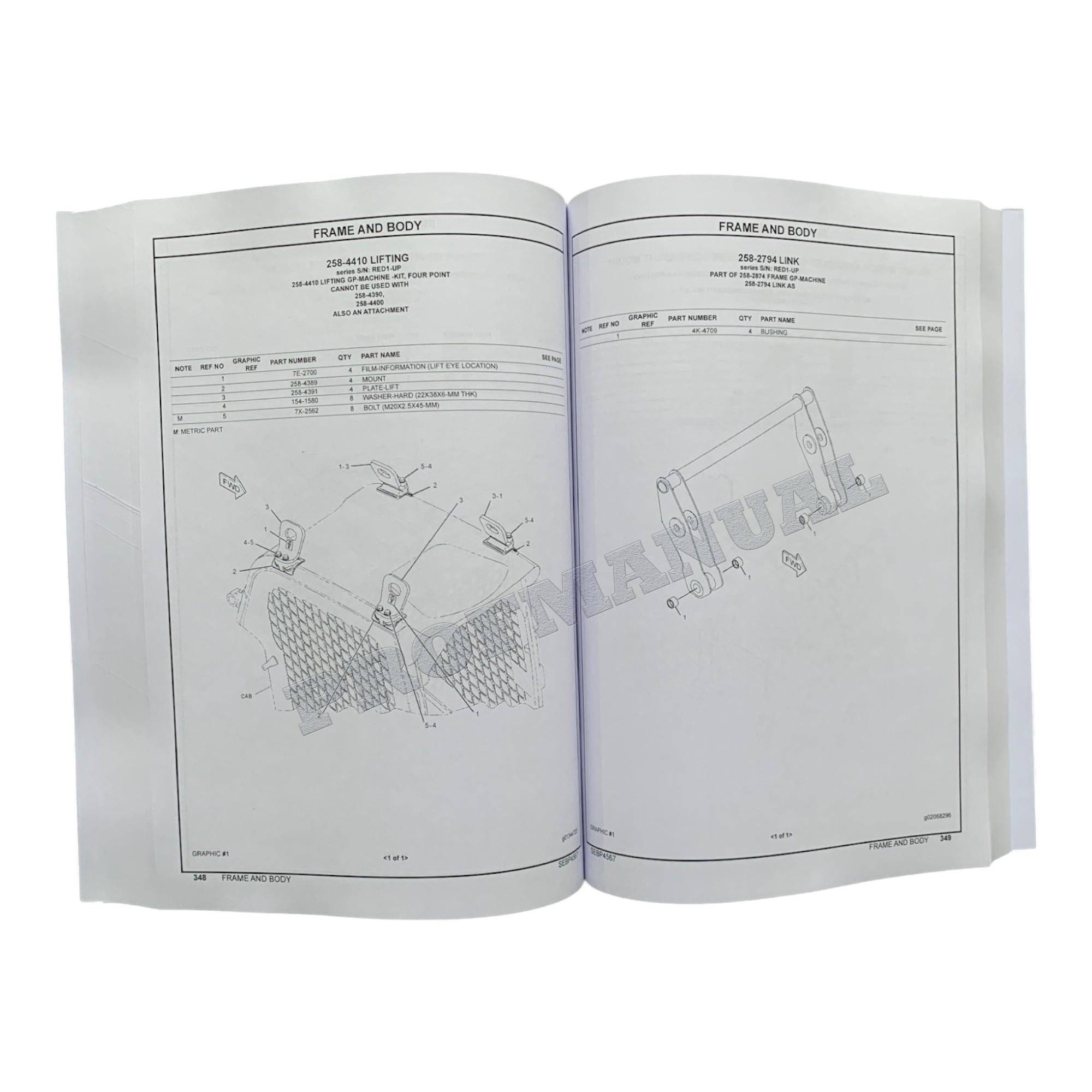 Caterpillar Cat 272C Skid Steer Loader Parts Catalog Manual SEBP4567