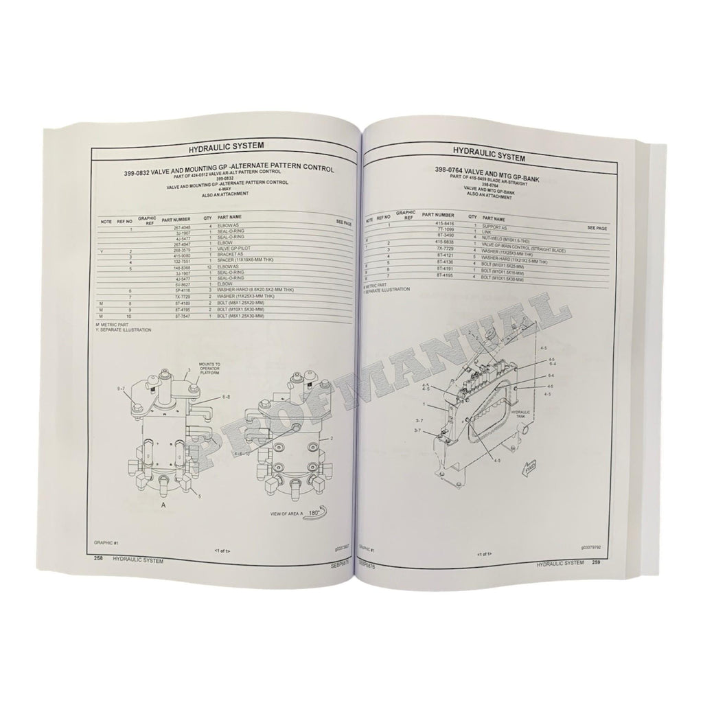 Caterpillar Cat 303E CR Mini Hydraulic Excavator Parts Catalog Manual CR71-Up