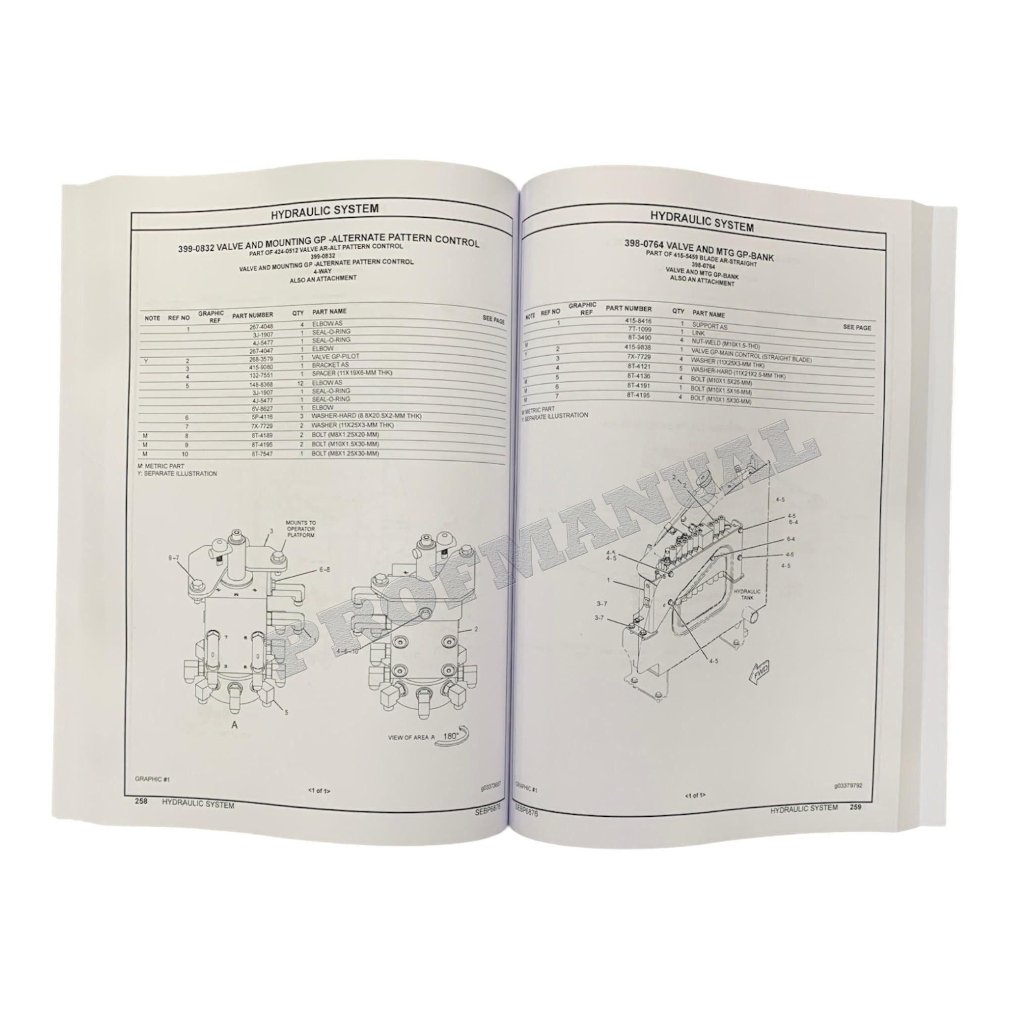 Caterpillar Cat 303E CR Mini Hydraulic Excavator Parts Catalog Manual CR71-Up