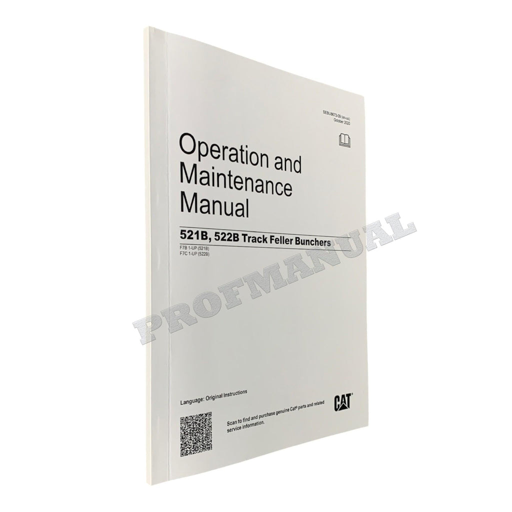 Manual de mantenimiento del operador de la taladora apiladora de cadenas Caterpillar 511B, 521B y 522B