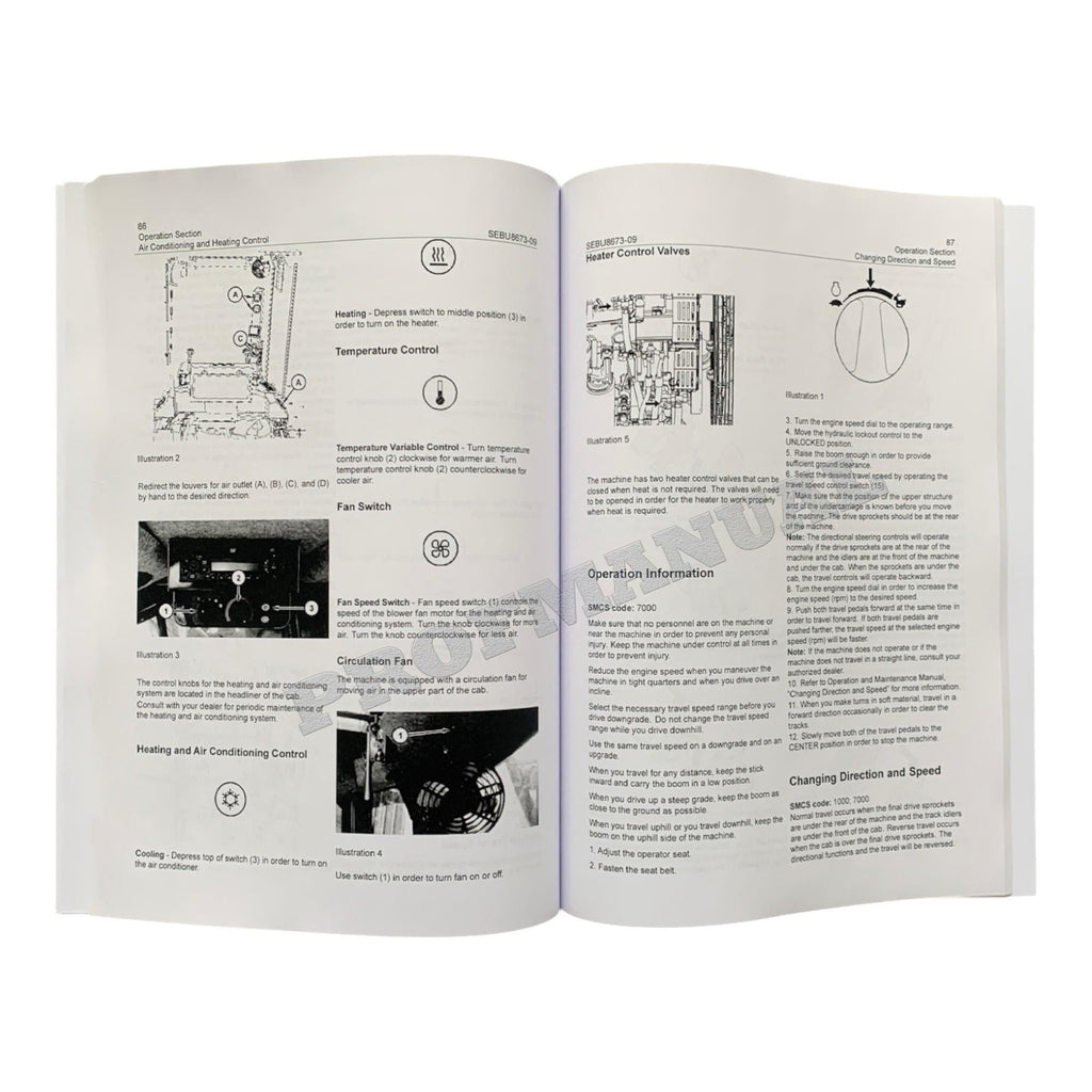 Manual de mantenimiento del operador de la taladora apiladora de cadenas Caterpillar 511B, 521B y 522B